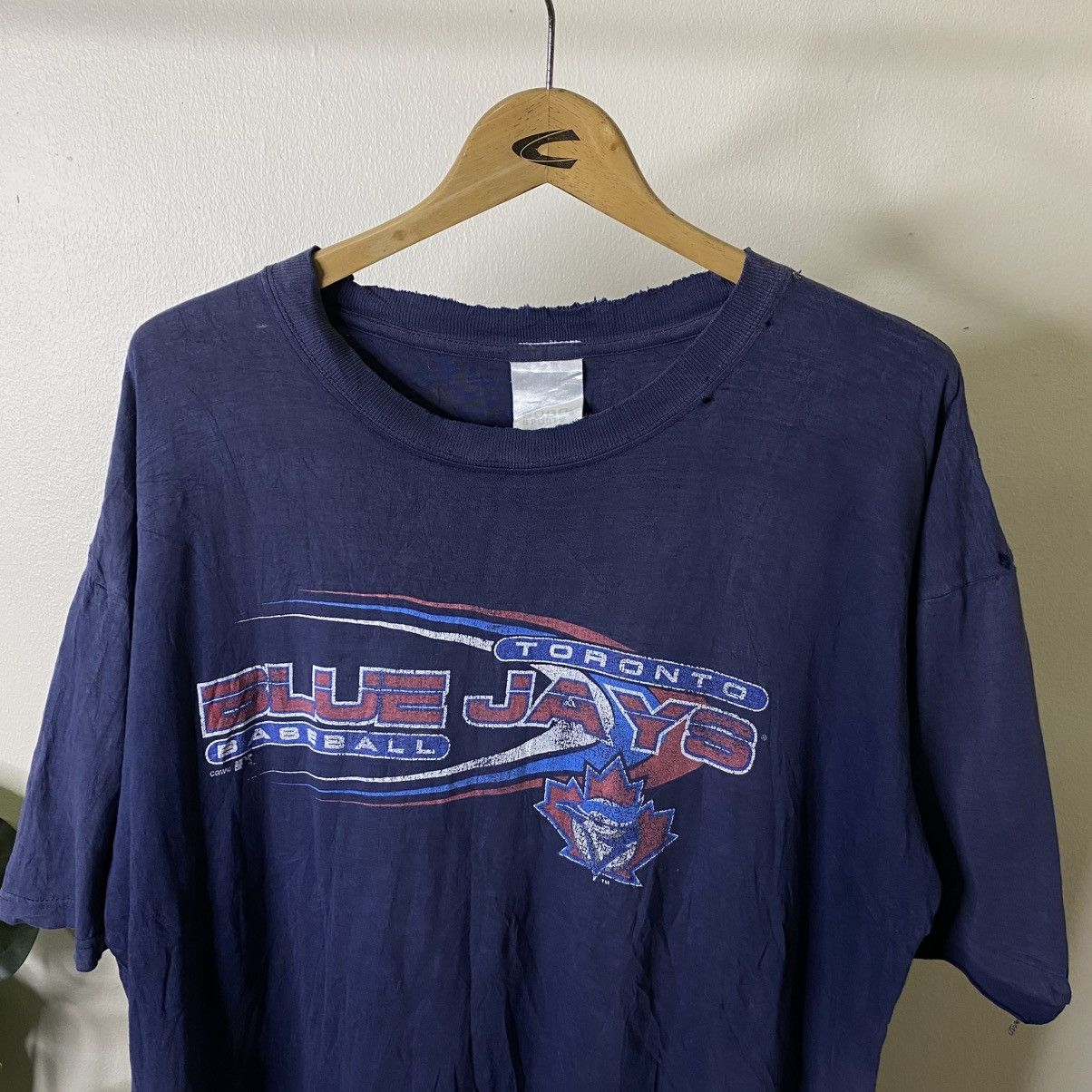 MLB Vintage 2000s Toronto Blue Jays Baseball Distressed T Shirt Size US XL / EU 56 / 4 - 2 Thumbnail