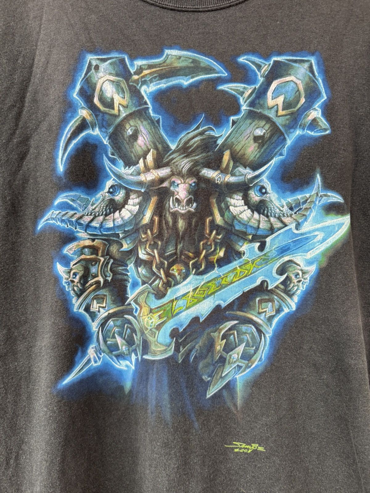 The Game Vintage World of Warcraft Death Knight Blizzard Tee Size US XL / EU 56 / 4 - 3 Thumbnail