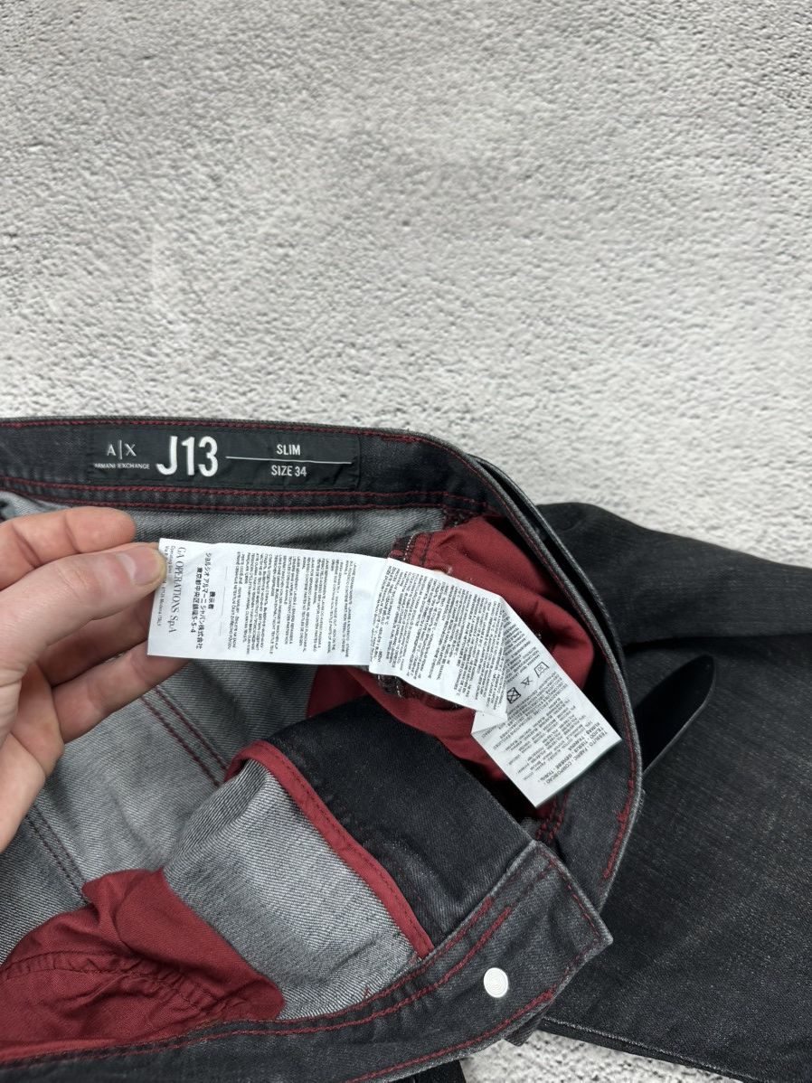 Armani Exchange Armani Exchange Slim Denim Jeans + Armani Leather Belts Y2K Size US 34 / EU 50 - 13 Thumbnail