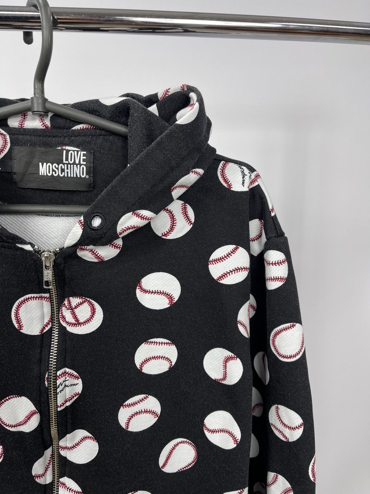 Love Moschino Love Moschino Zip Hoodie LOGO TENNIS BALL Multicolor Size L Size L / US 10 / IT 46 - 2 Thumbnail