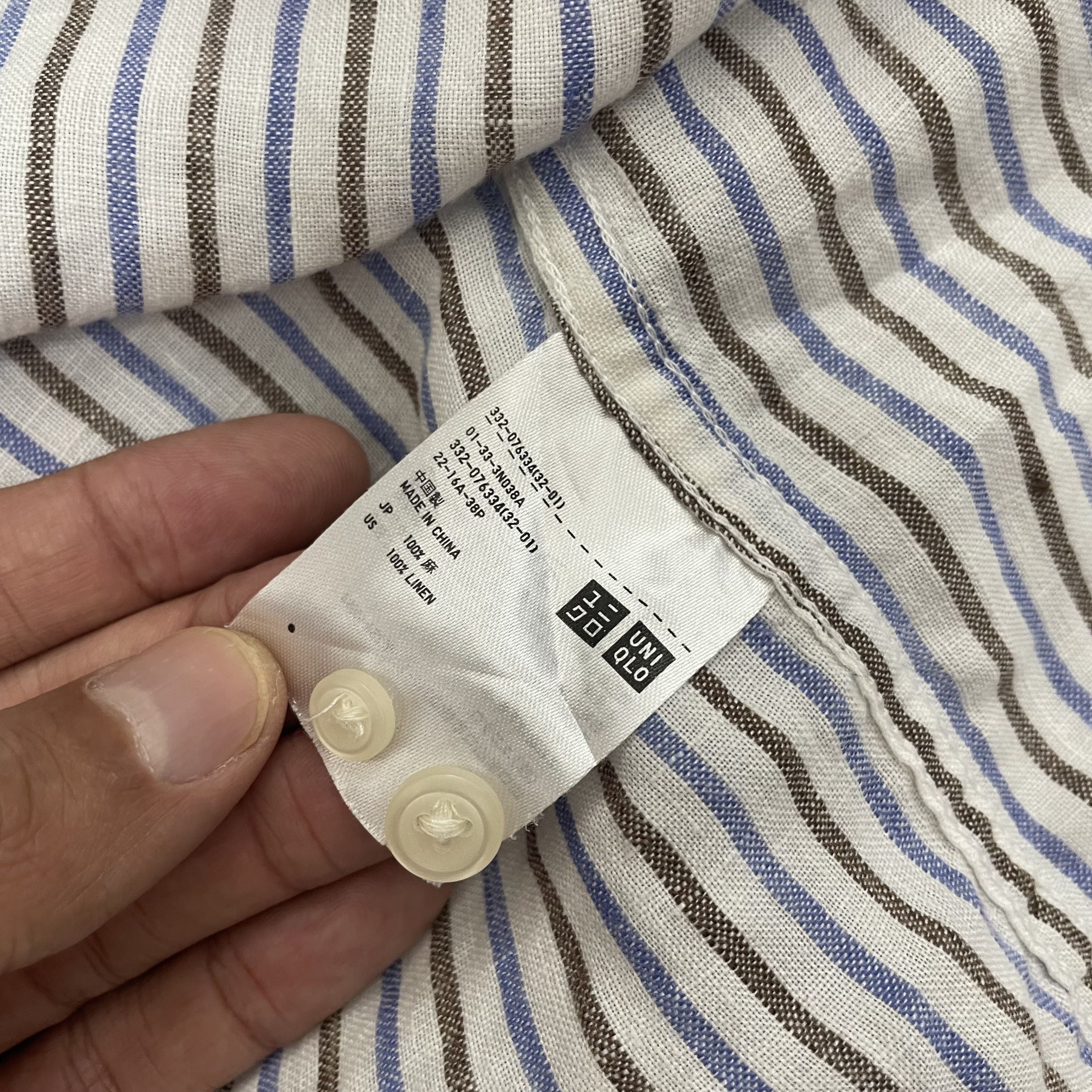 Uniqlo ⭐️SALE⭐️ [M] UNIQLO LINEN SHIRT Size US M / EU 48-50 / 2 - 5 Thumbnail