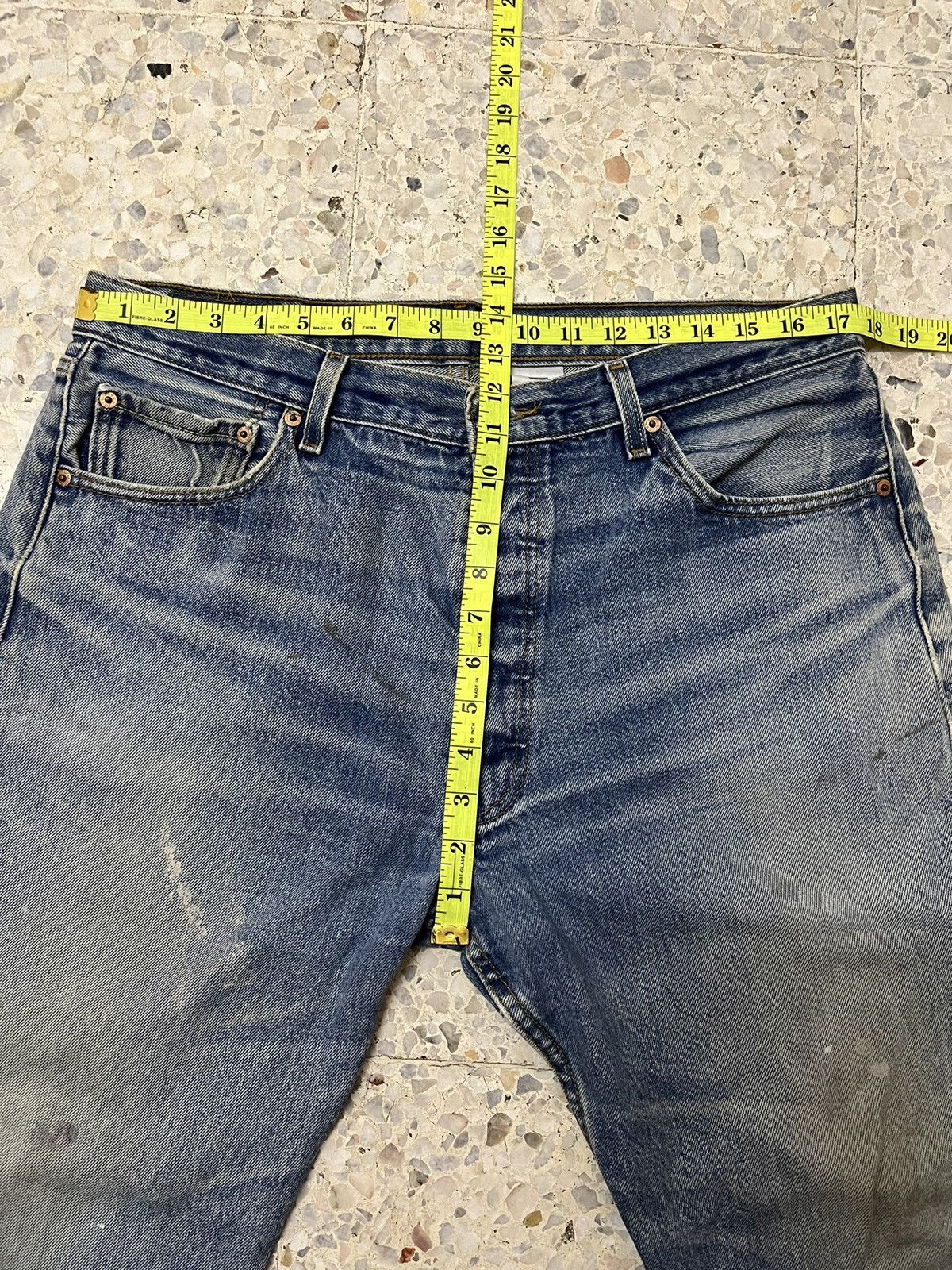 Levi's Vintage levis 501XX light blue distressed Size US 35 - 13 Thumbnail