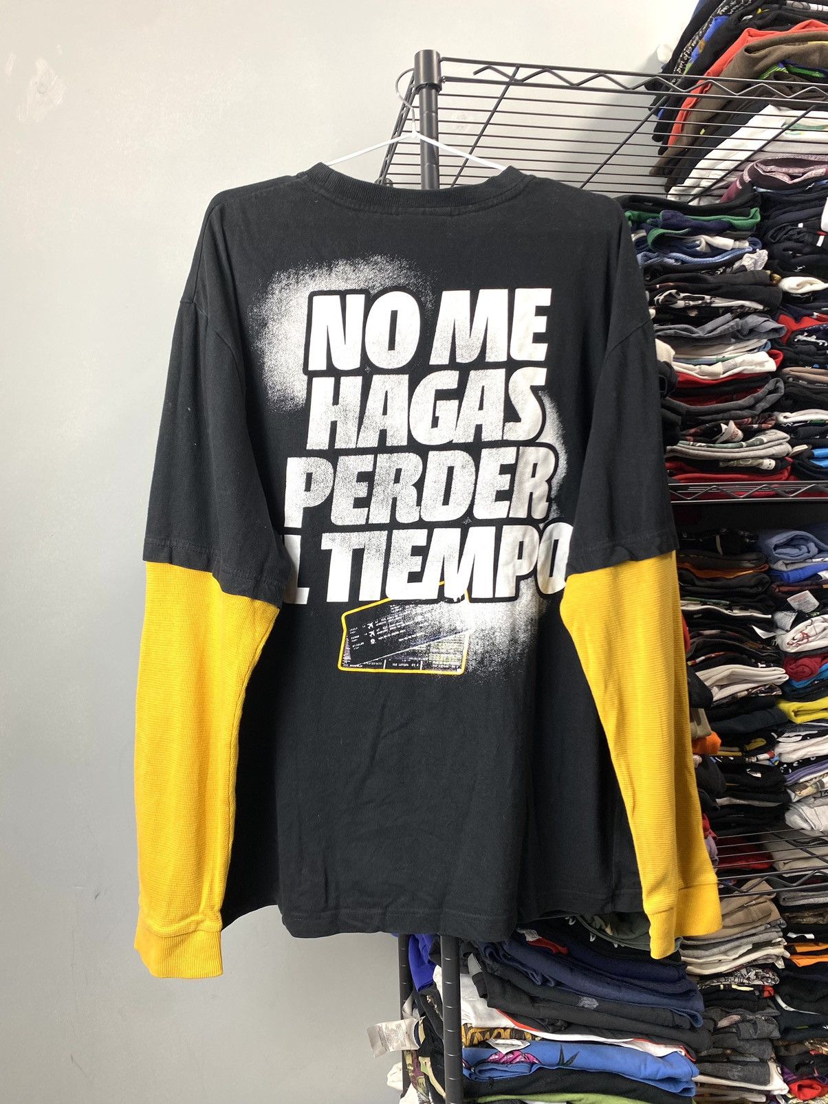 Rap Tees Rare! Y2K Vintage Bronco Estilo Hip Hop Longsleeve Jnco Size US XL / EU 56 / 4 - 2 Thumbnail