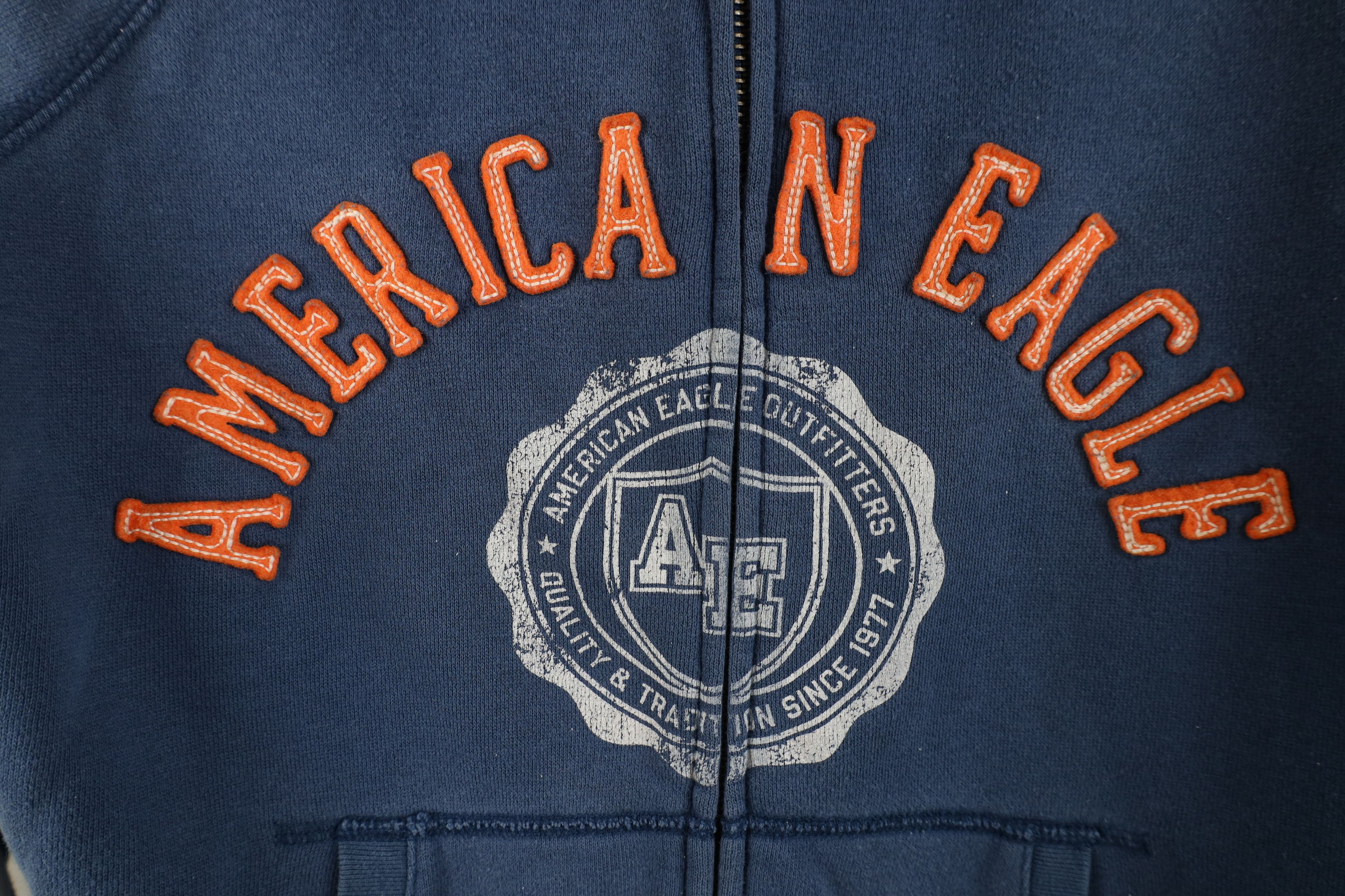 American Eagle Outfitters Vintage 90s Y2K American Eagle Outfitters Cropped Zip Hoodie Size US S / EU 44-46 / 1 - 4 Thumbnail