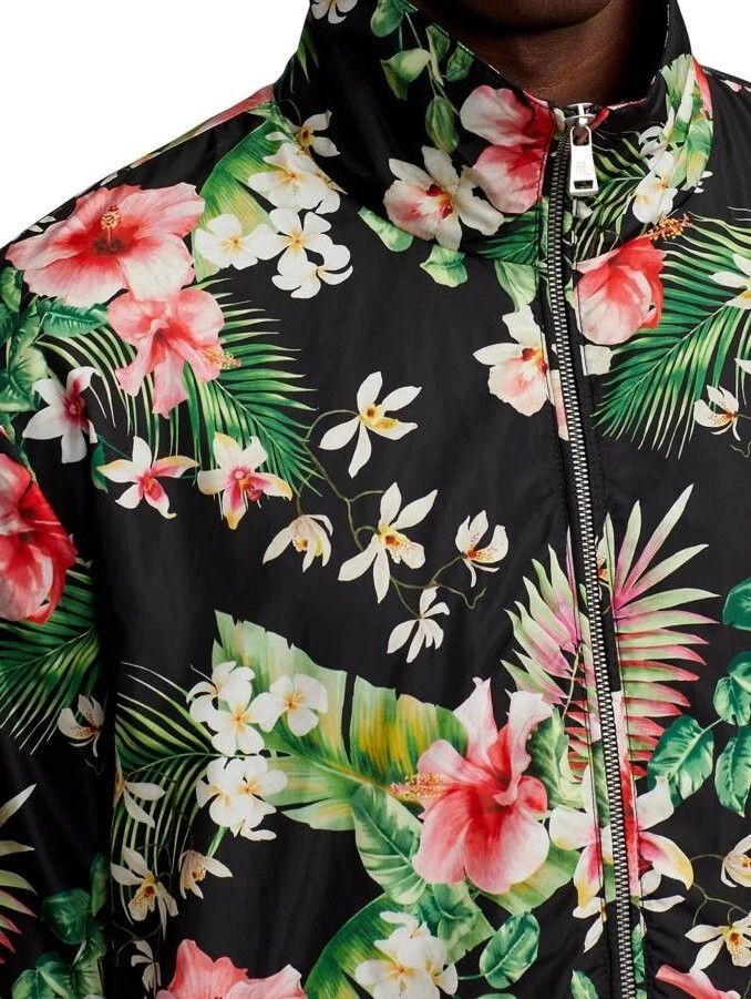 Ralph Lauren Purple Label Kellen Floral Zip-Up Bomber Jacket Size US XL / EU 56 / 4 - 5 Thumbnail