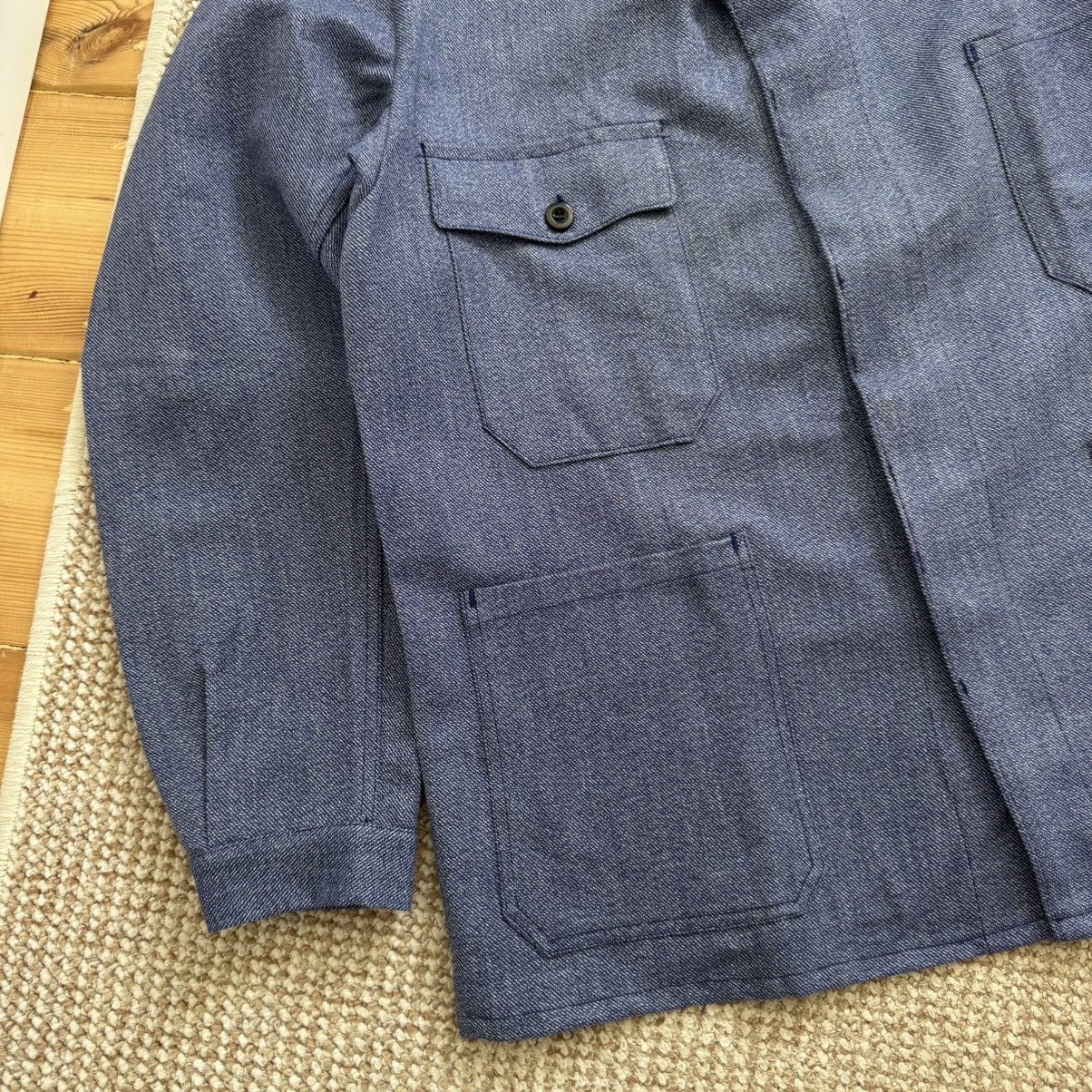 Le Laboureur French vintage heavy cotton sanfor workwear jacket Size US L / EU 52-54 / 3 - 5 Thumbnail