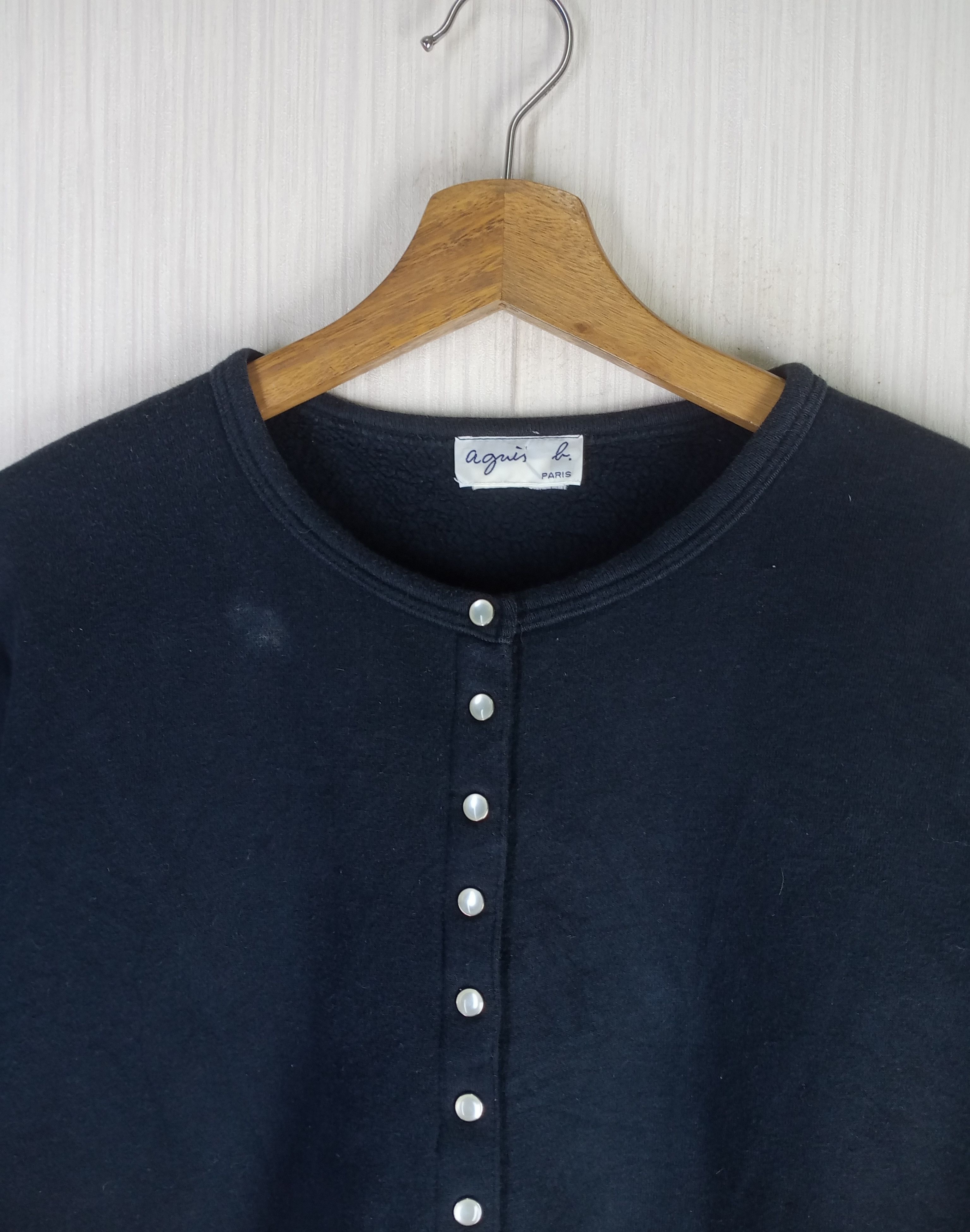 agnes b. Rare Vintage Agnes B. Paris Cardigan Snap Button Size M / US 6-8 / IT 42-44 - 3 Thumbnail