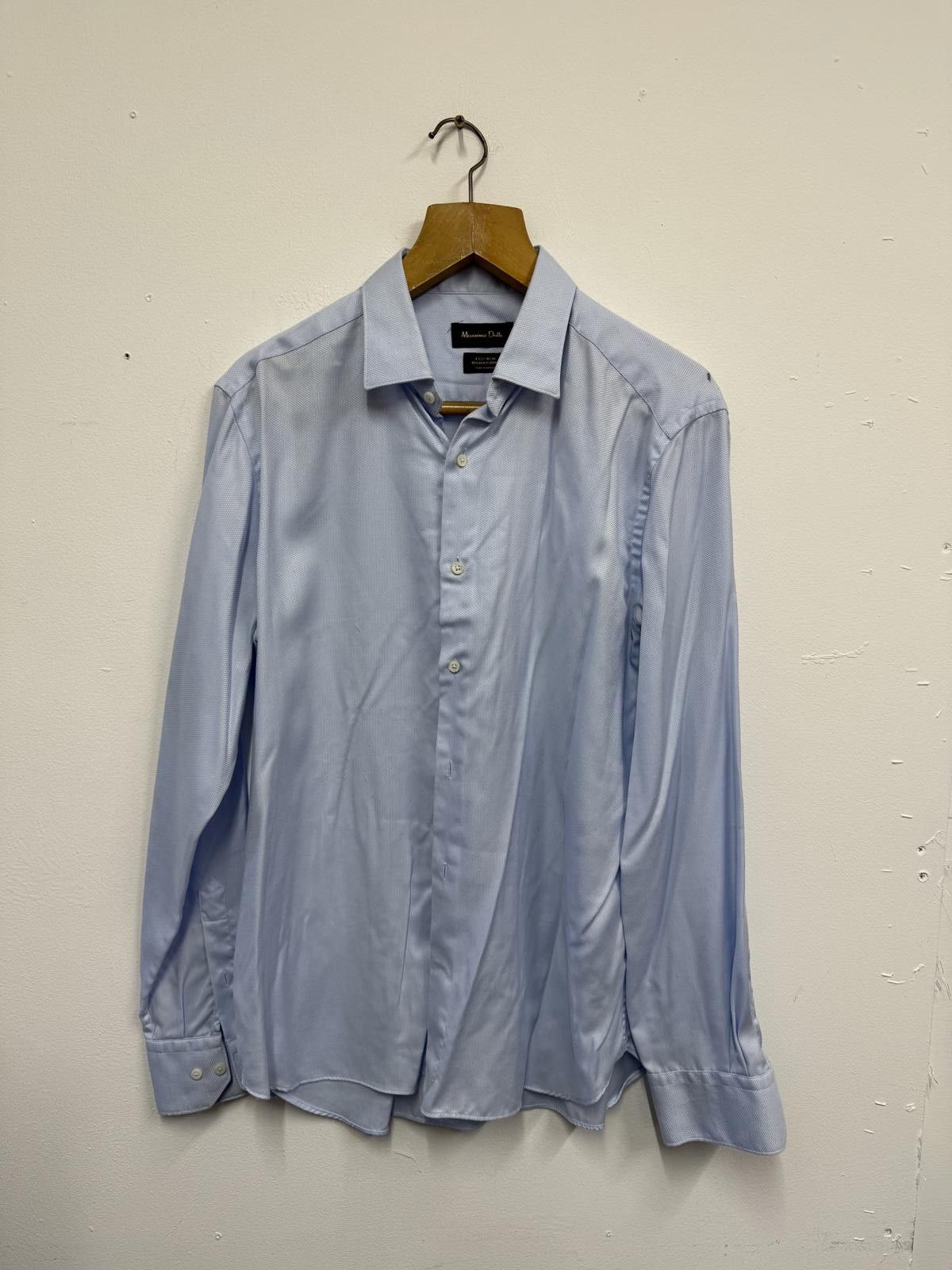 Massimo Dutti Massimo Dutti Light Blue Men's Dress Shirt Size 42R - 1 Thumbnail
