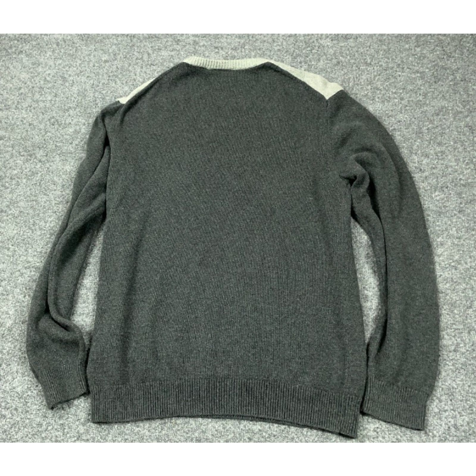 DKNY VINTAGE DKNY Striped Crew Neck Pullover Sweat er Adult XL Gray Cotton Knit 90s Hip Hop Retro Logo - Mens Size US XL / EU 56 / 4 - 2 Thumbnail