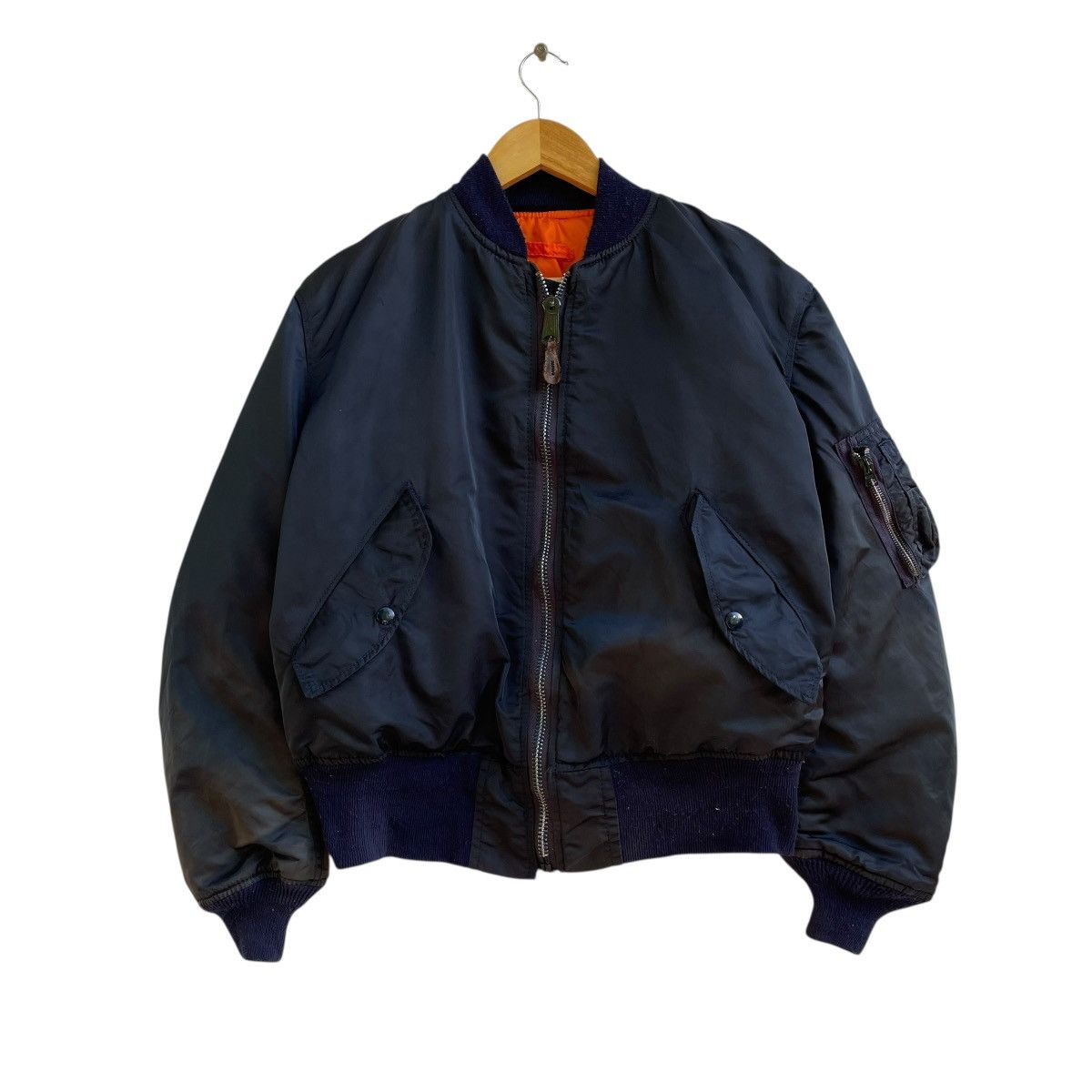 Alpha Industries 💥Vintage Alpha Industries Bomber Flying Jacket Made in usa Size US M / EU 48-50 / 2 - 1 Thumbnail