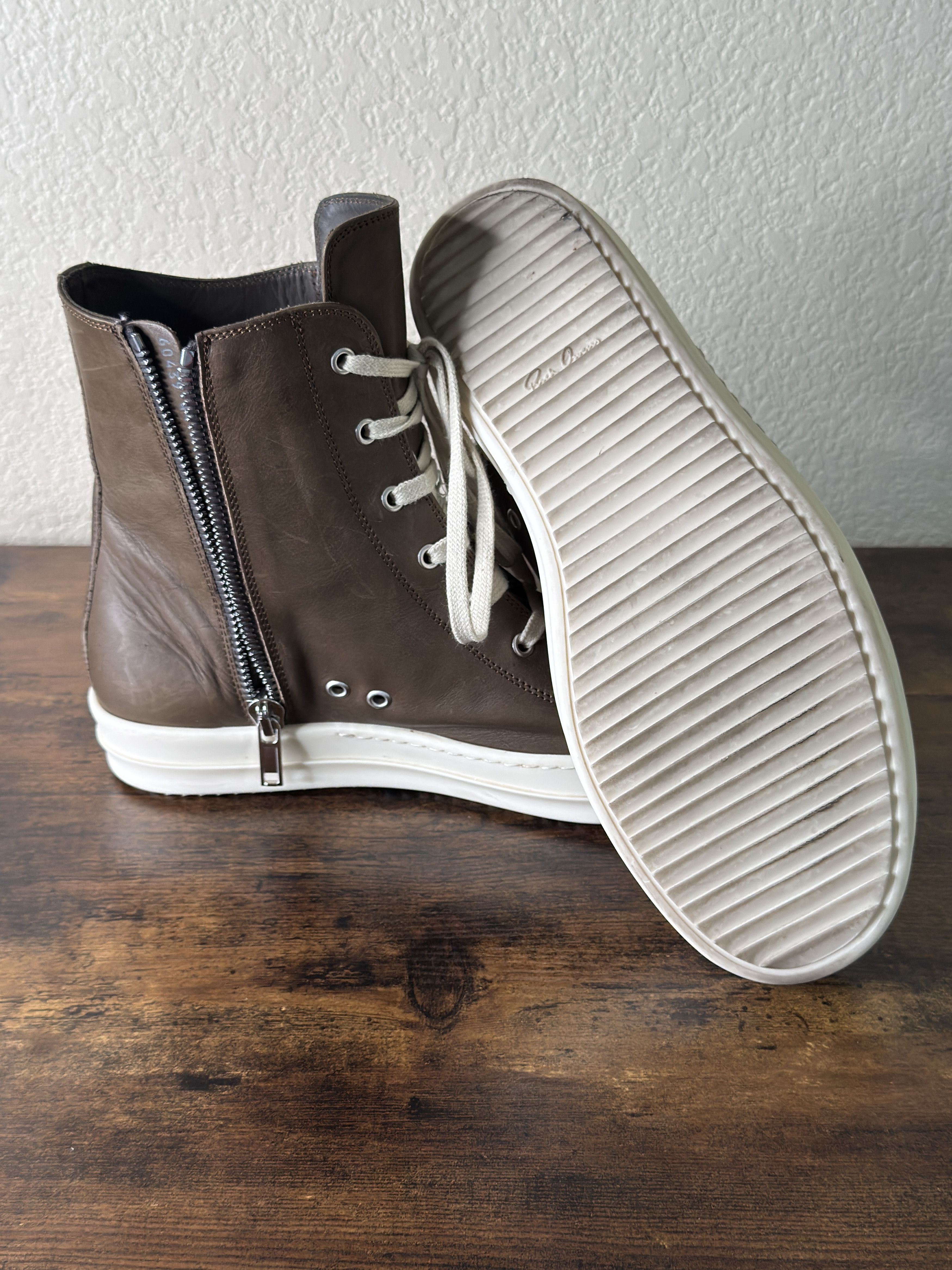 Rick Owens Rick Owens, High Top Ramones Size US 11 / EU 44 - 7 Thumbnail