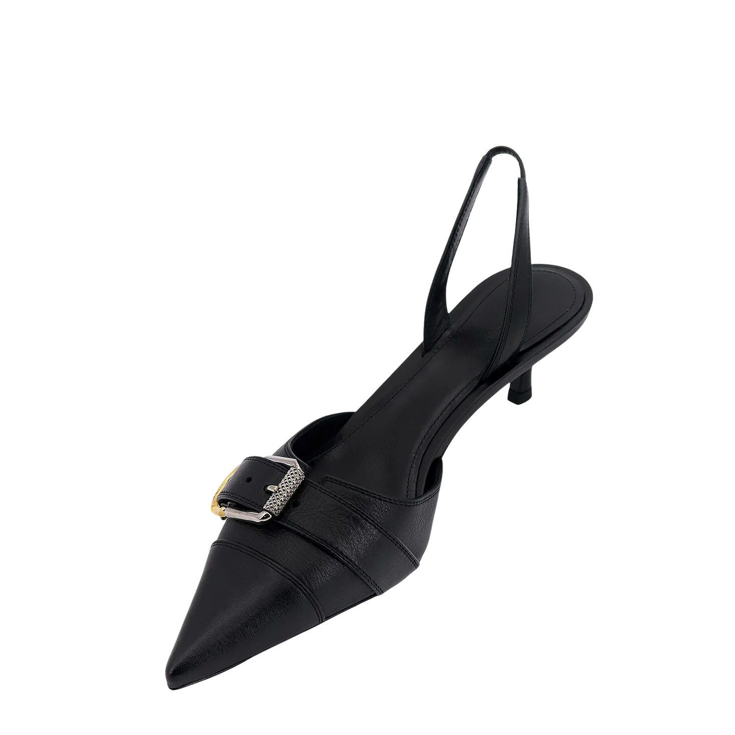 Givenchy GIVENCHY Voyou $995 Black Leather Slingback Pumps New & Auth Size US 8 / IT 38 - 4 Thumbnail