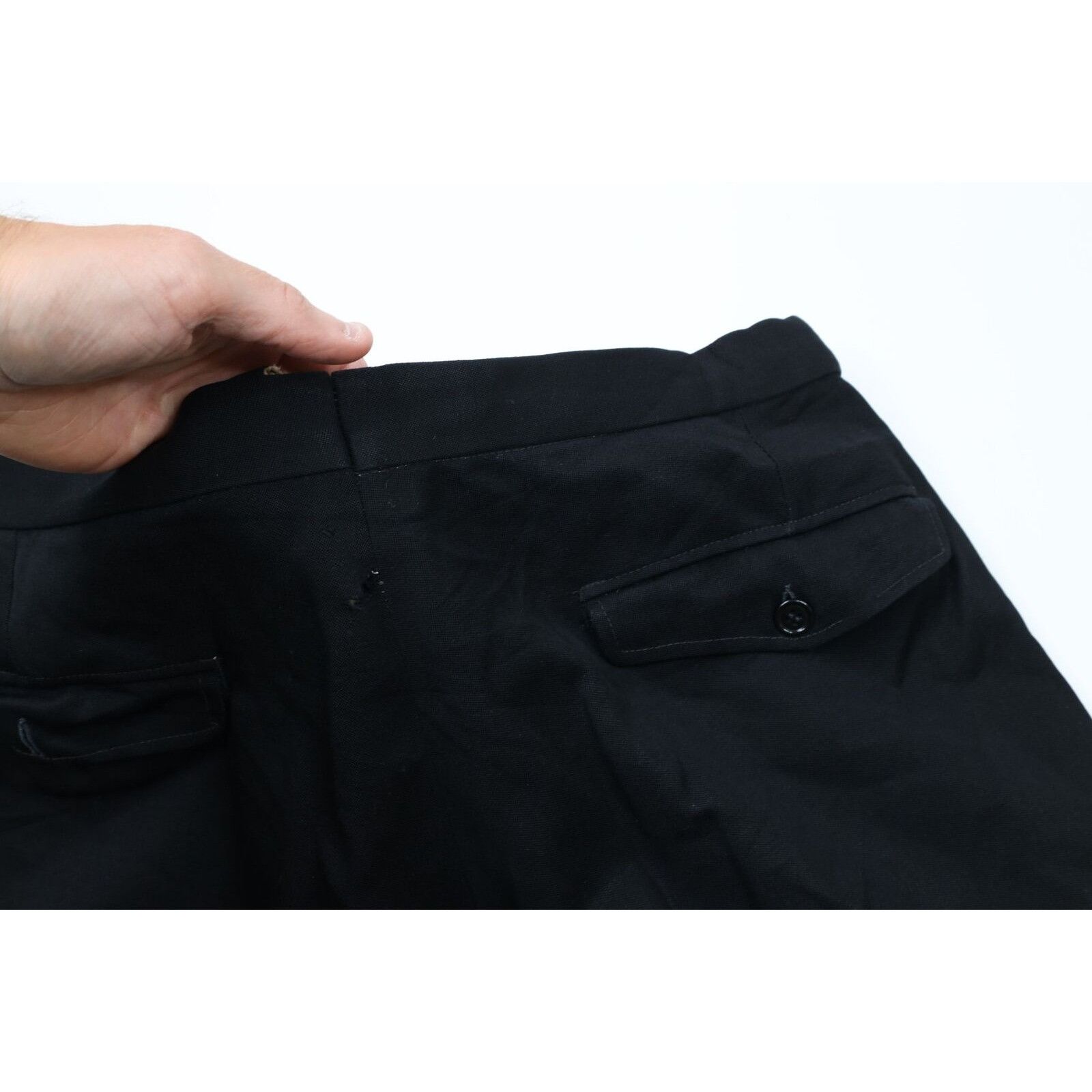Vintage Vintage 40s Streetwear Thrashed Button Fly Pleated Pants Size US 34 / EU 50 - 16 Thumbnail