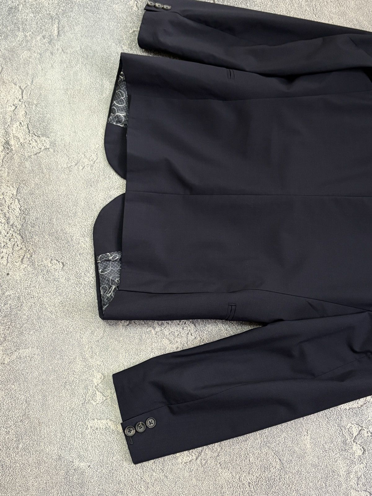 Louis Vuitton Louis Vuitton Uniforms Blazer Peak Lapel Monogram Lining 50 Size 40R - 17 Thumbnail