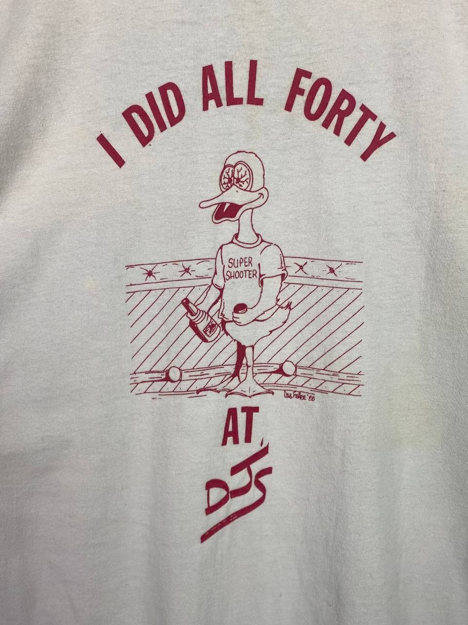 Vintage vintage 80s hanes doug fisher 88 tee single pocket tee Size US XL / EU 56 / 4 - 9 Thumbnail