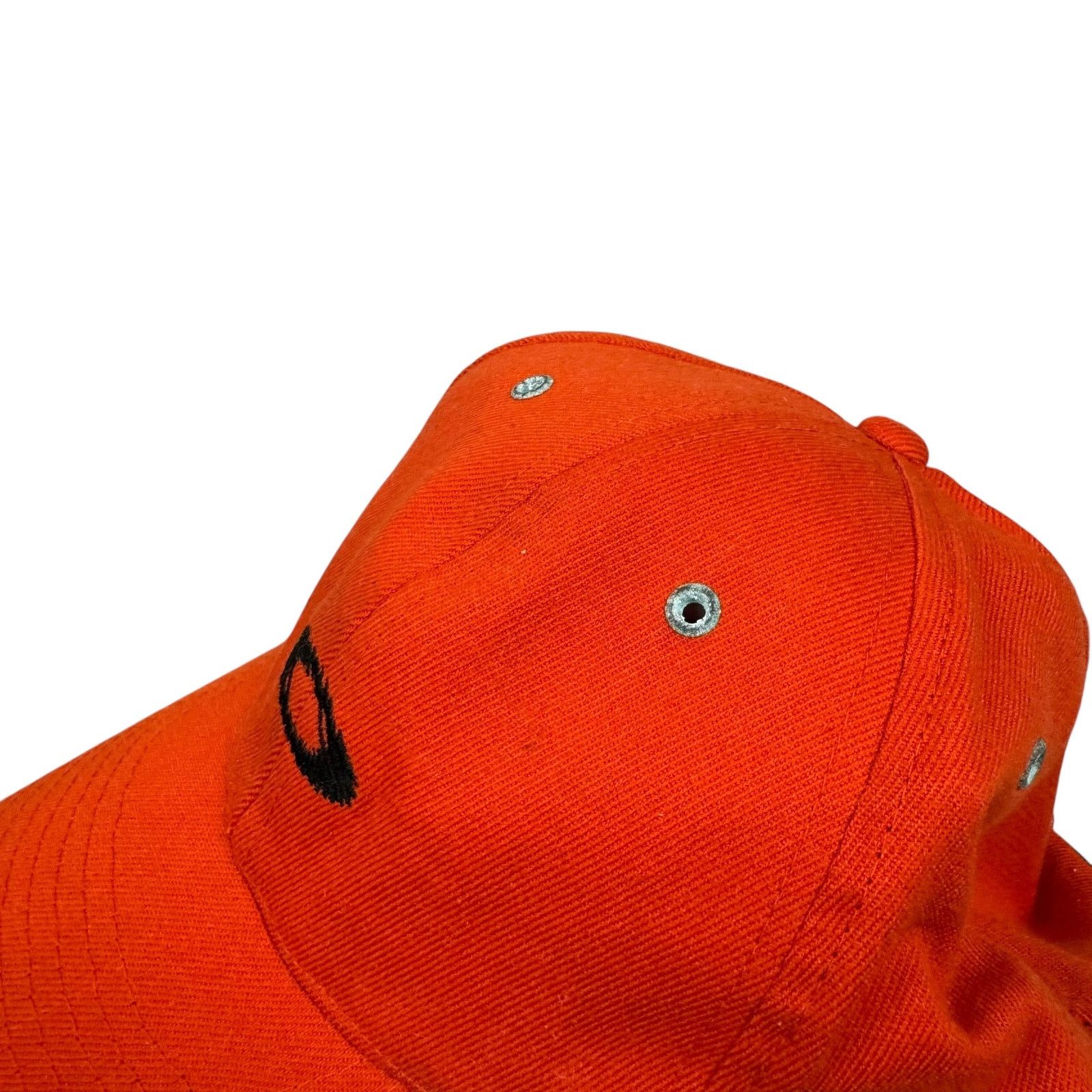 Oakley Oakley Tincan Men Orange Black Logo Eyelets Baseball Hat Cap Size ONE SIZE - 5 Thumbnail