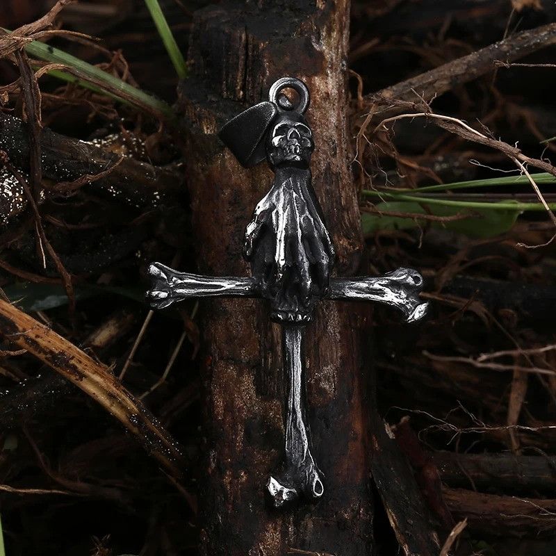 Japanese Brand × Jewelry Cross style Skull Head Pendant Necklace 2025 Size ONE SIZE - 4 Thumbnail