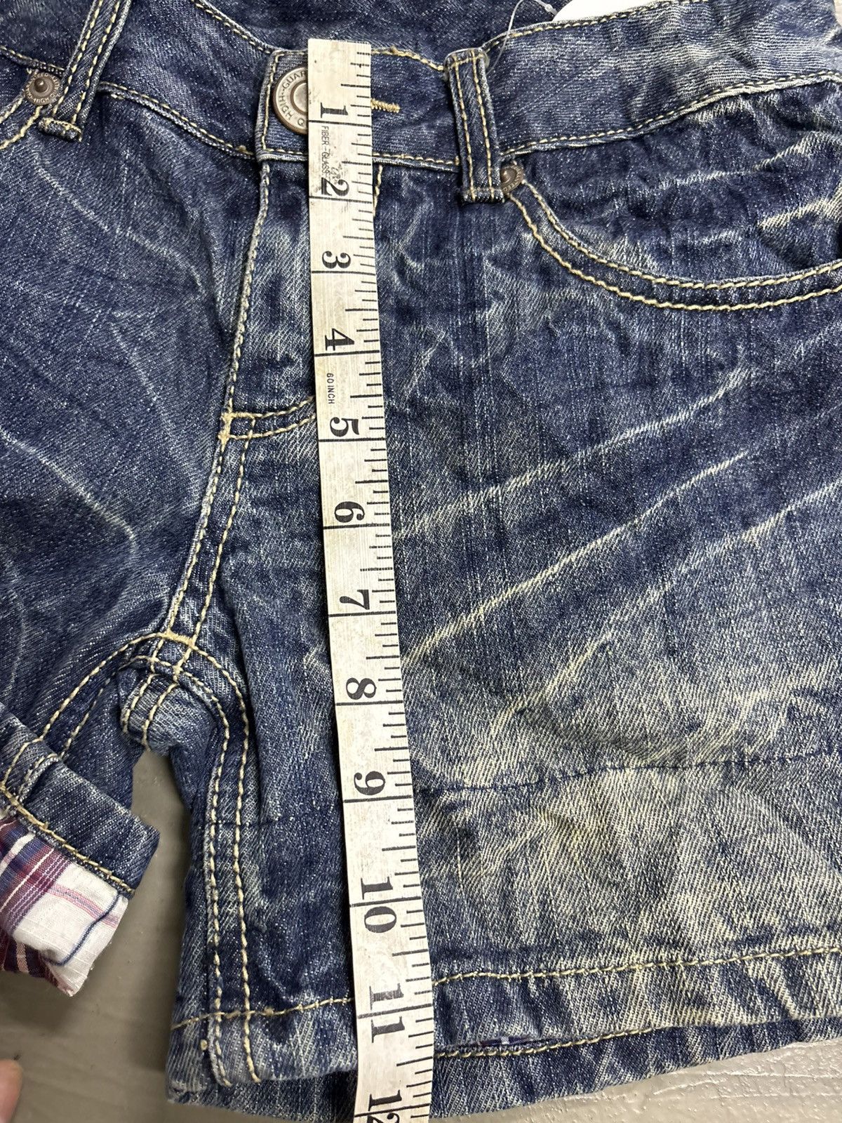 If Six Was Nine RNA H Naoto Acid Wash Japanese brand Denim shorts Size 29" - 11 Thumbnail