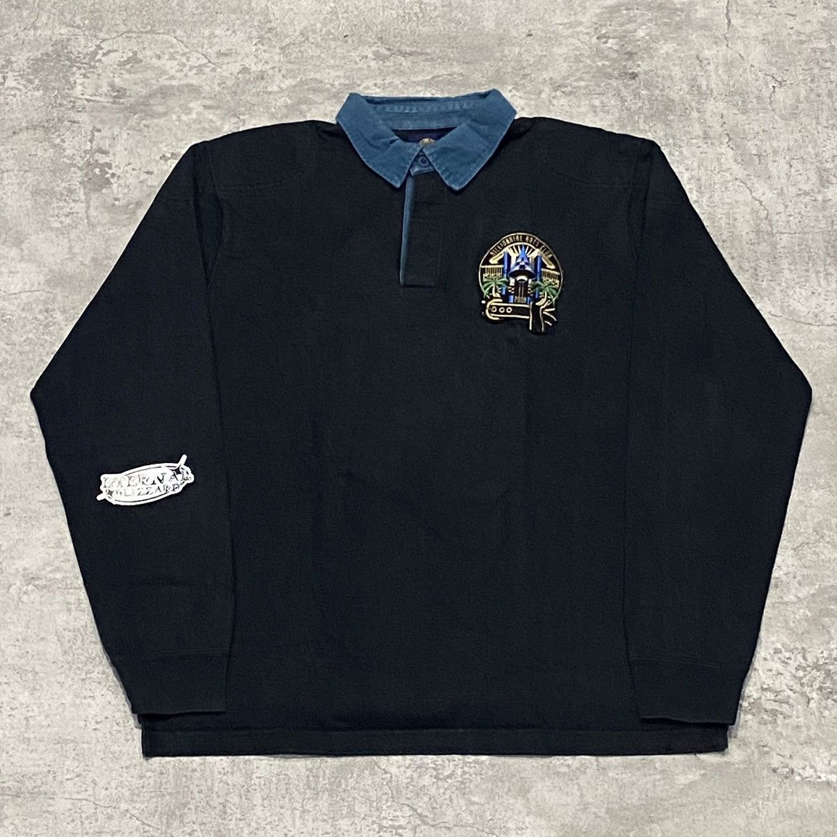 Billionaire Boys Club BBC Crest Logo Long Sleeve Rugby Shirt Size US L / EU 52-54 / 3 - 1 Thumbnail
