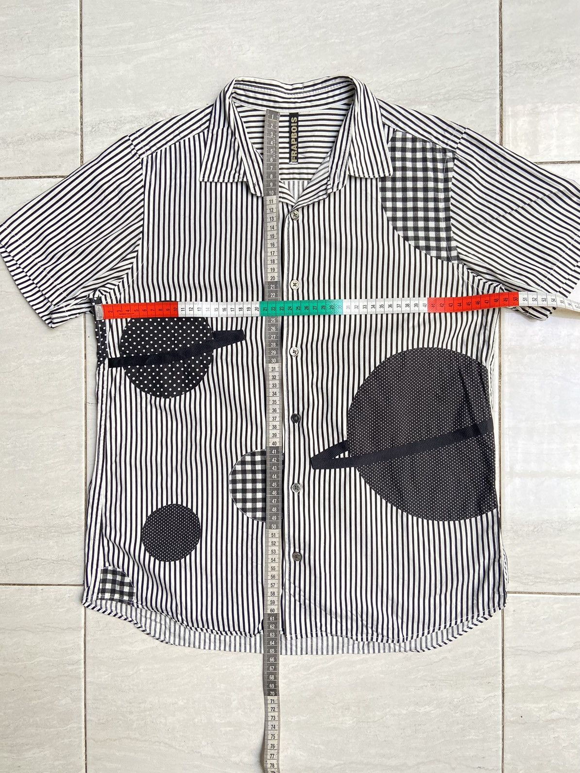 Frapbois × Issey Miyake × Japanese Brand FRAPBOIS Striped Shirt Size US S / EU 44-46 / 1 - 2 Thumbnail