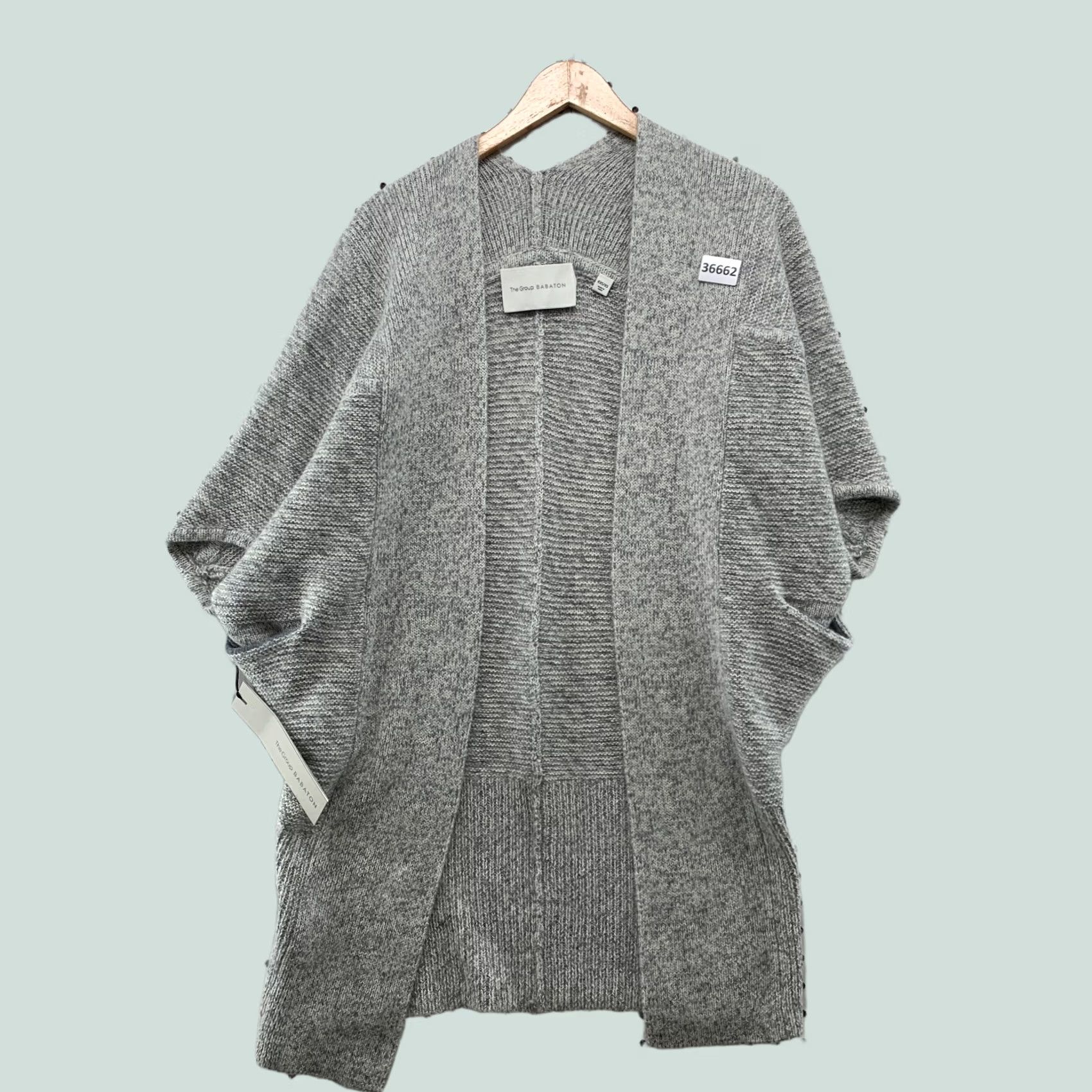 Vintage Babaton Aritzia XS Javier Open Cardigan Alpaca Mohair Wool Blend Grey Womens Size XS / US 0-2 / IT 36-38 - 1 Thumbnail