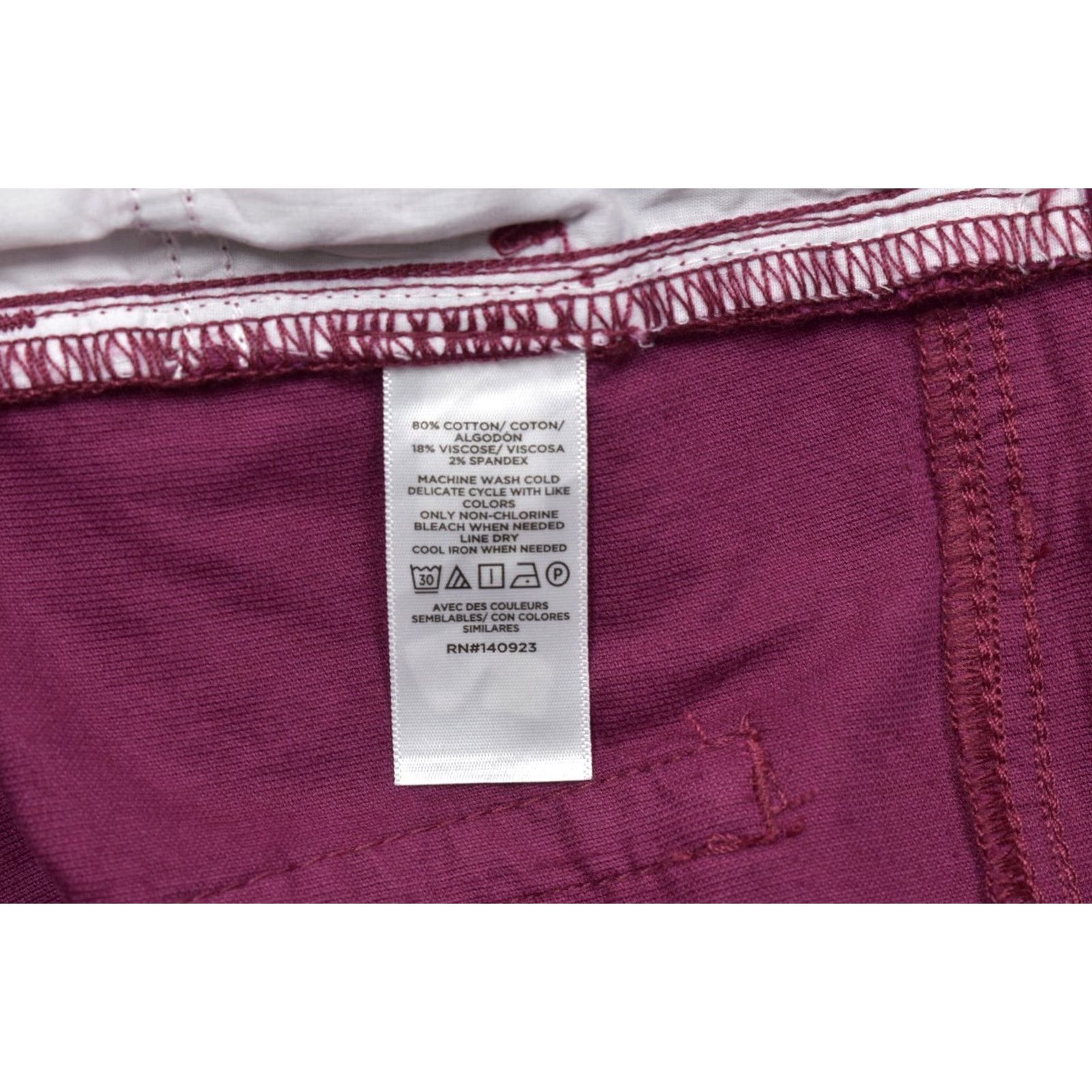 Loft LOFT Outlet Slim Straight Corduroy Pants Women's Size 16 Burgundy Mid Rise Pockets Casual Dress Pants Fashion Pants Womens Fall Winter Spring New Size 38" / US 16 / IT 52 - 5 Thumbnail