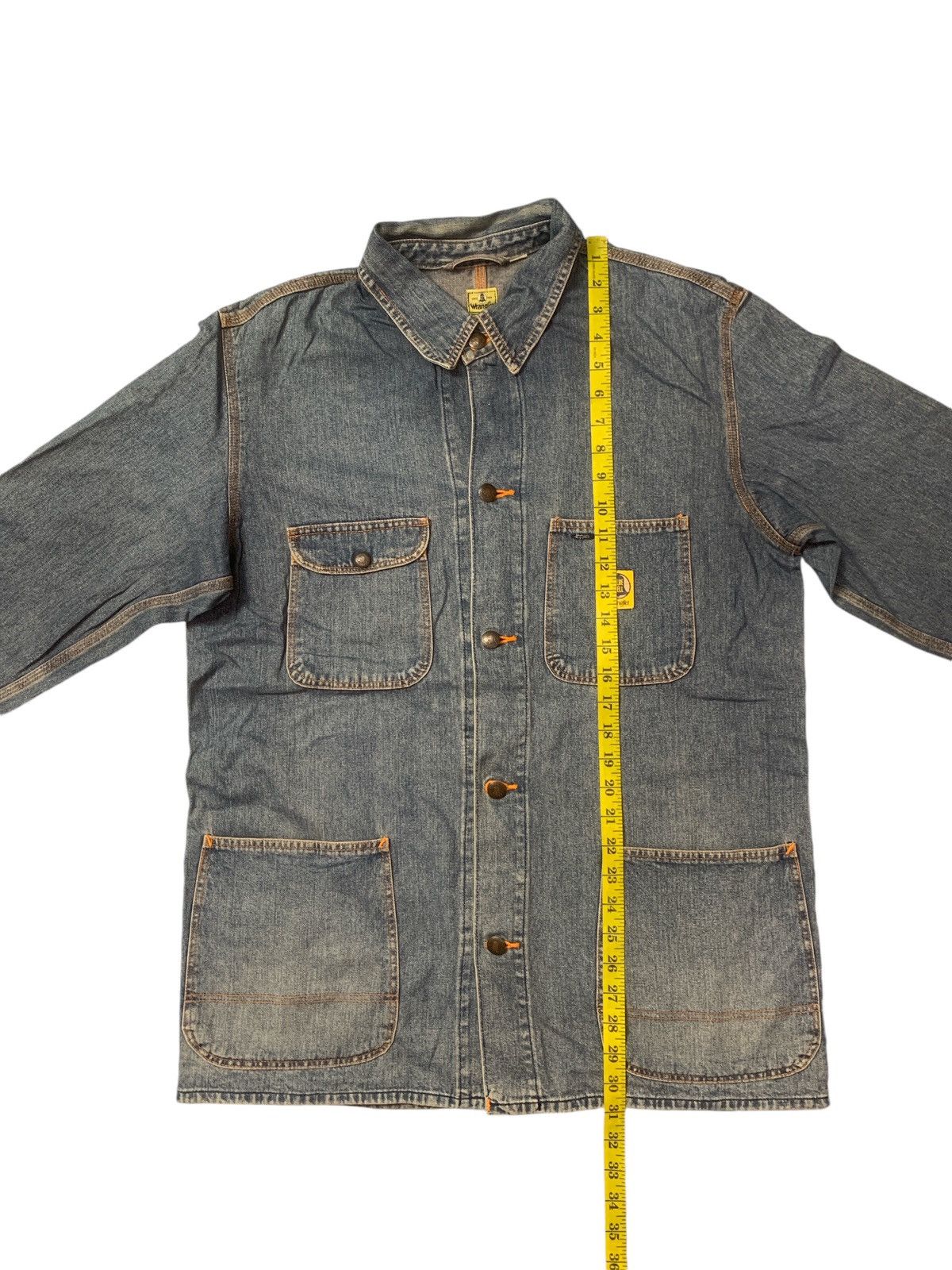 Vintage × Wrangler Rare Design Vintage Wrangler Dungarees Blu Bell Denim Jacket Size US M / EU 48-50 / 2 - 10 Thumbnail
