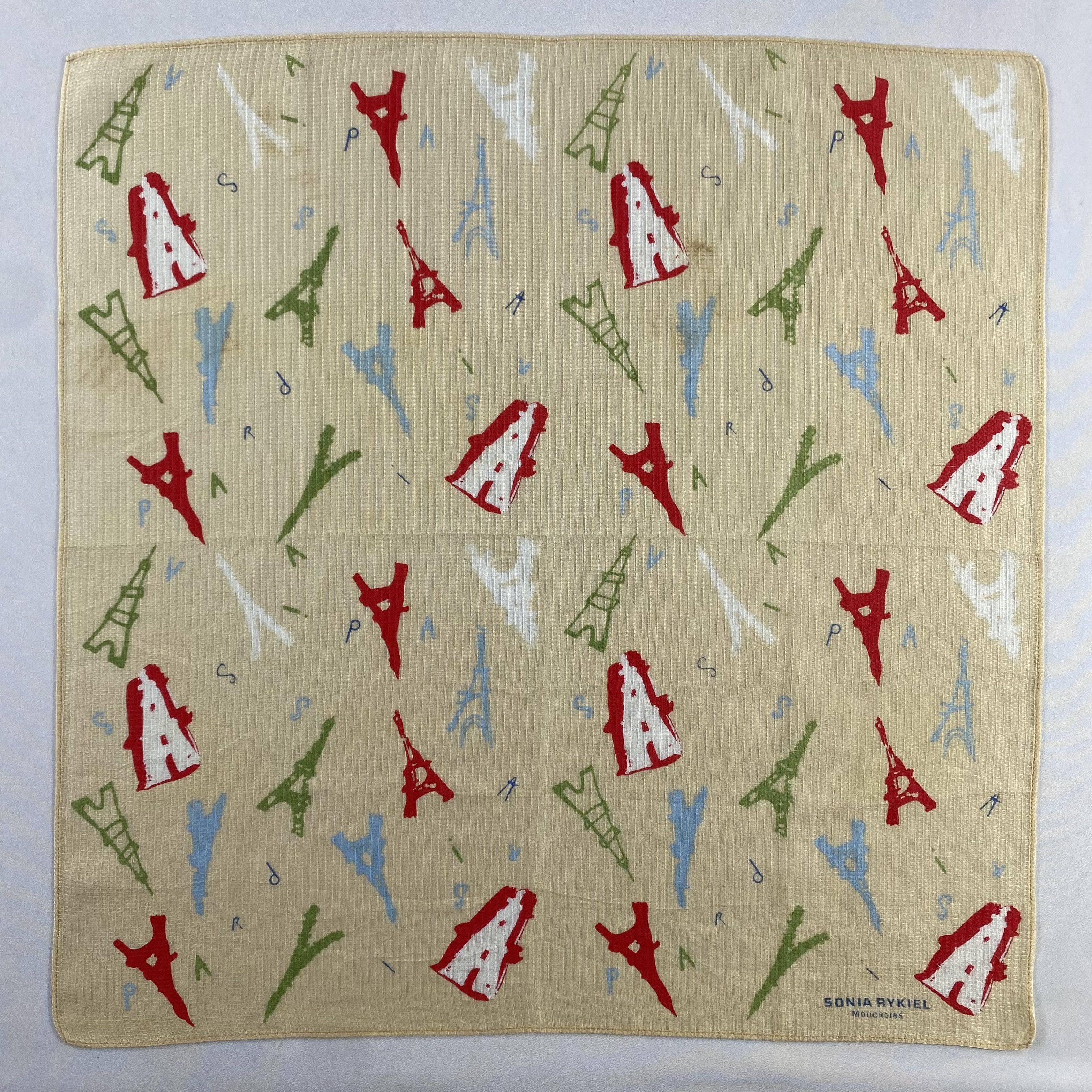 Vintage Sonia Rykiel Bandana/ Handkerchief / Neckerchief-P1887 Size ONE SIZE - 1 Thumbnail