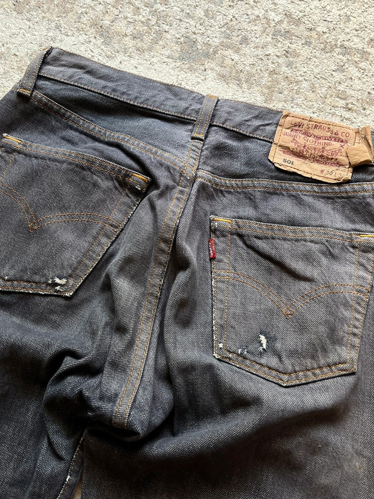 Levi's Levi’s 2004 Narural Distressed Grey Jeans Denim Rare Size US 30 / EU 46 - 17 Thumbnail