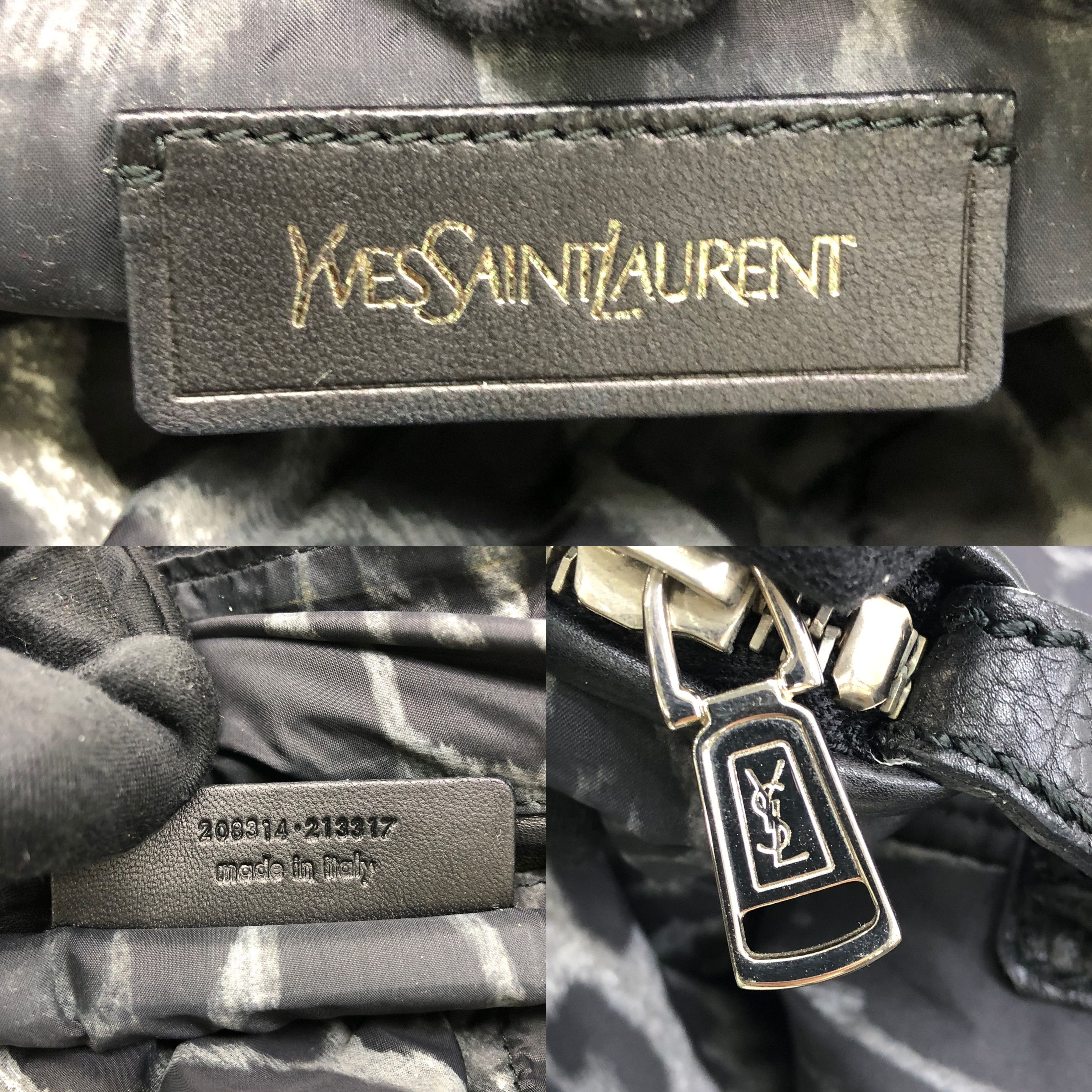 Yves Saint Laurent Yves Saint Laurent Easy Leopard Print Nylon Handbag Size ONE SIZE - 8 Thumbnail