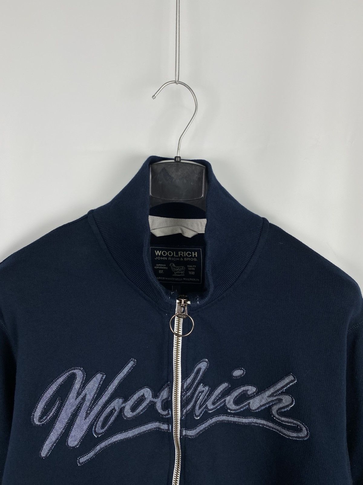 Woolrich Woolen Mills Woolrich Full Zip Jumper Big Logo Cotton Men size L Size US L / EU 52-54 / 3 - 5 Thumbnail