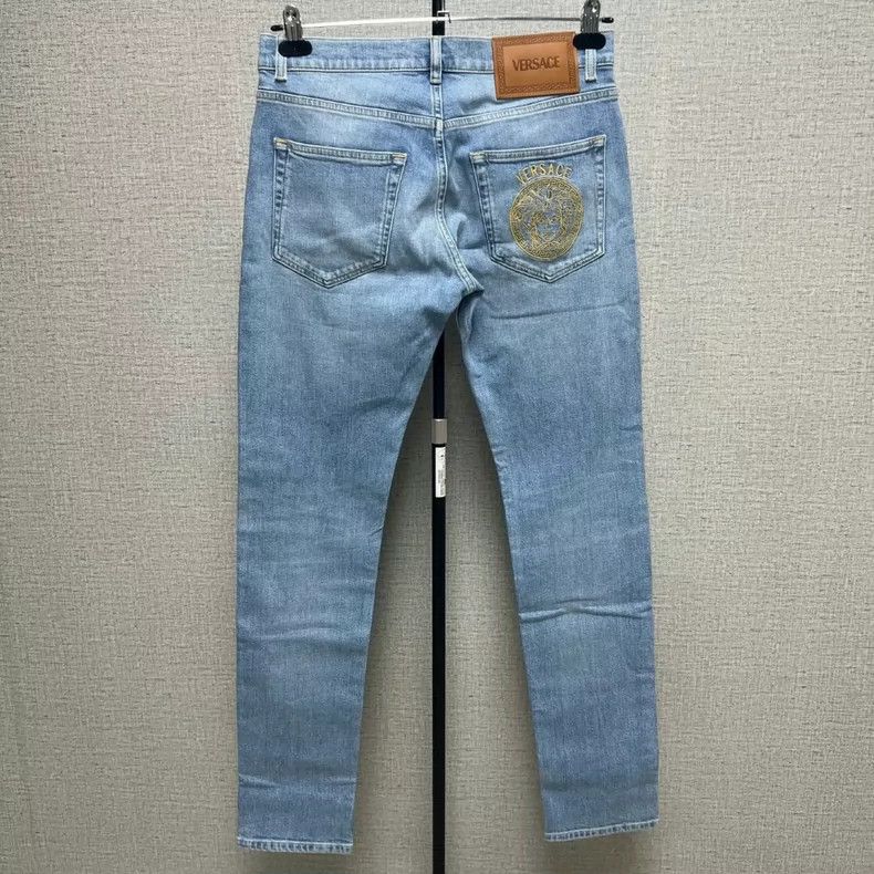 Versace Medusa embroidered men's jeans