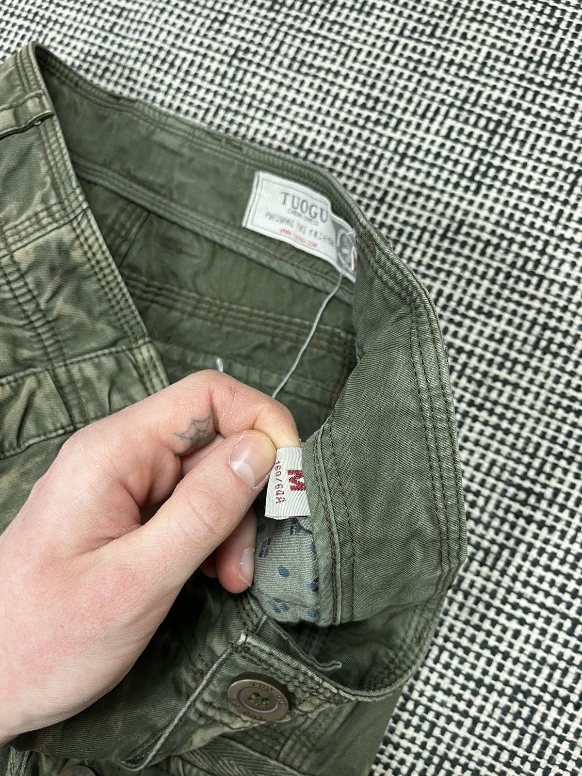 Japanese Brand Green TuoGu tactical cargo printed camo trousers Japanese Size US 30 / EU 46 - 6 Thumbnail