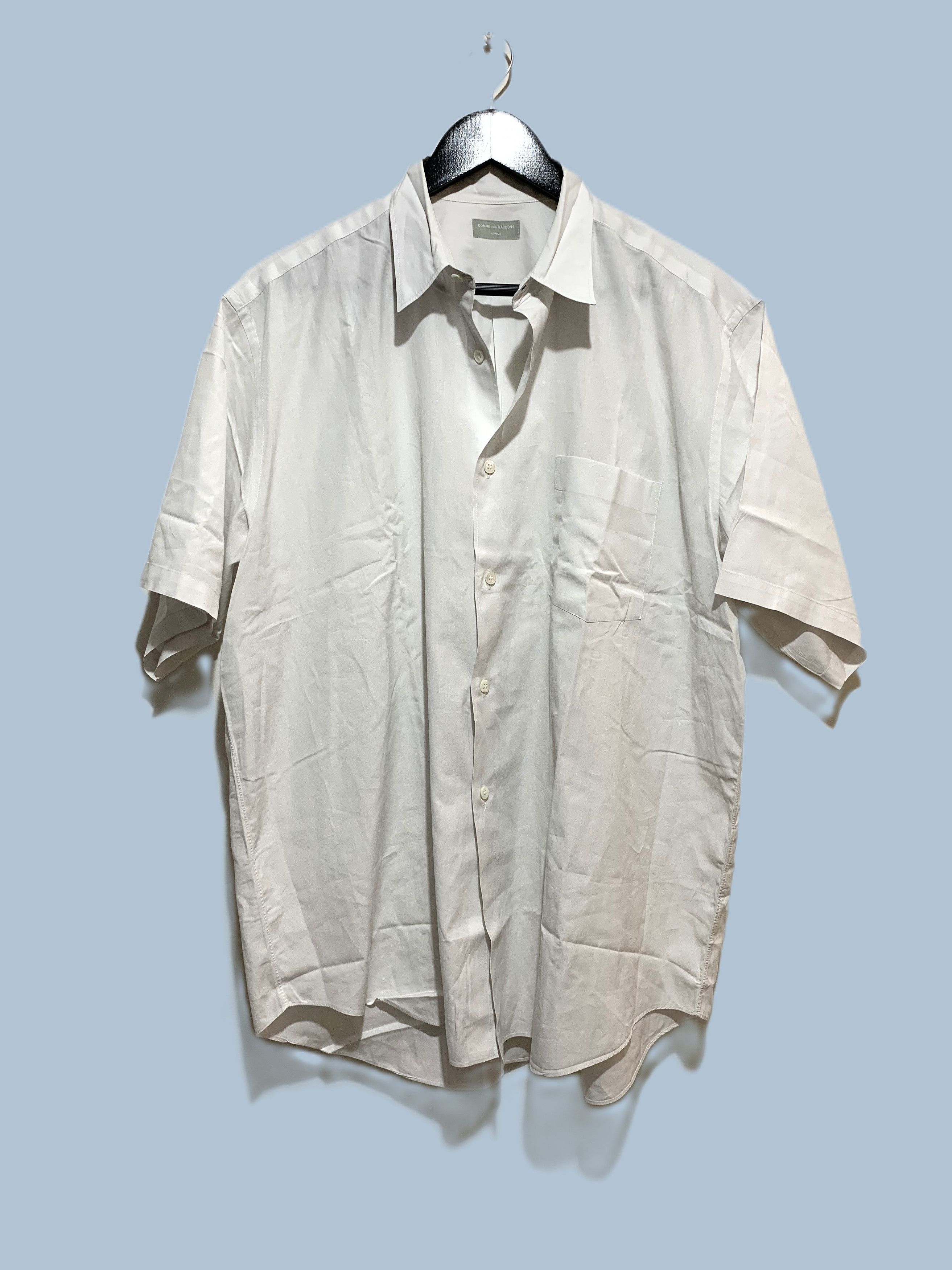 image of Comme Des Garcons Homme Shirt in White, Men's (Size XL)