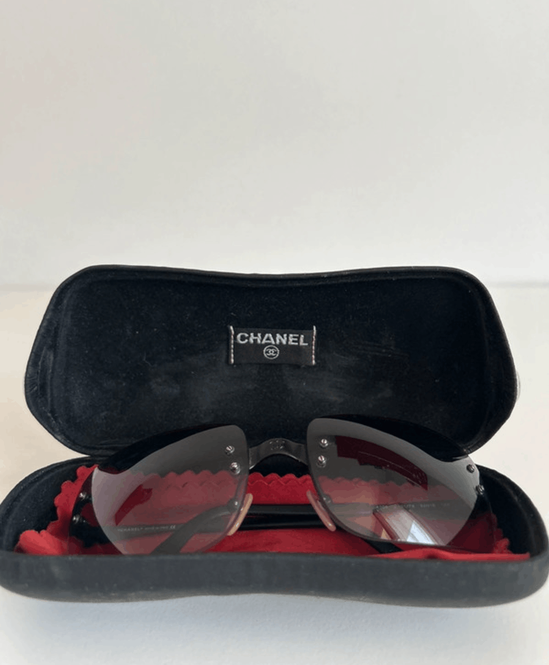 Chanel CHANEL SUNGLASSES 4005 LOGO CC Wrap Metal Vintage Iconic Size ONE SIZE - 5 Thumbnail