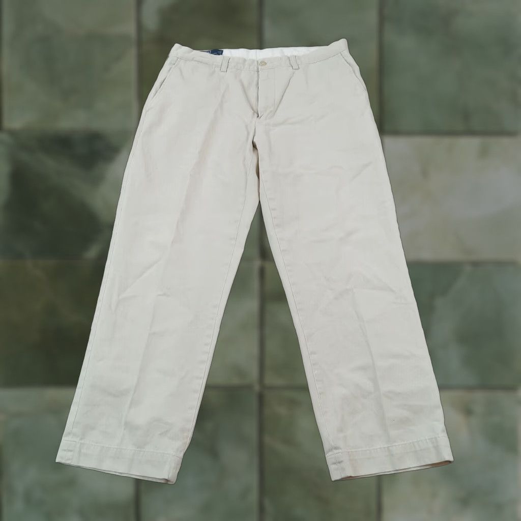 Polo Ralph Lauren Polo Ralph Lauren Chino Pants Mens 36x30 Beige Preston Straight Classic Fit Size US S / EU 44-46 / 1 - 1 Thumbnail