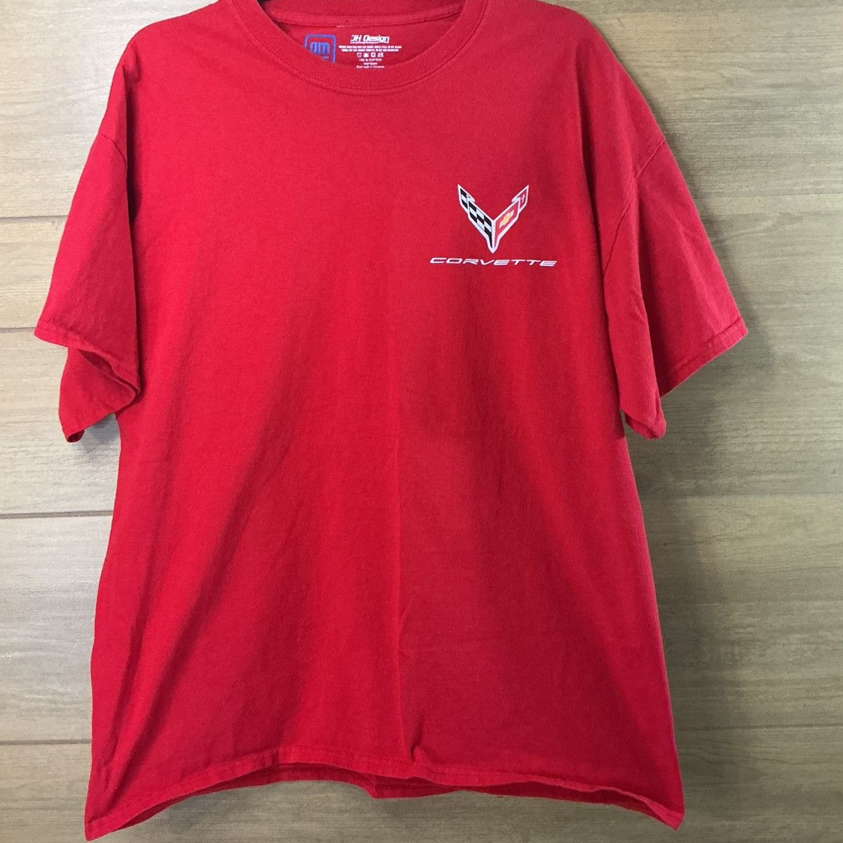 Other Chevrolet Corvette TShirt Red GM Licensed Logo Front Back XL Size US XL / EU 56 / 4 - 1 Thumbnail