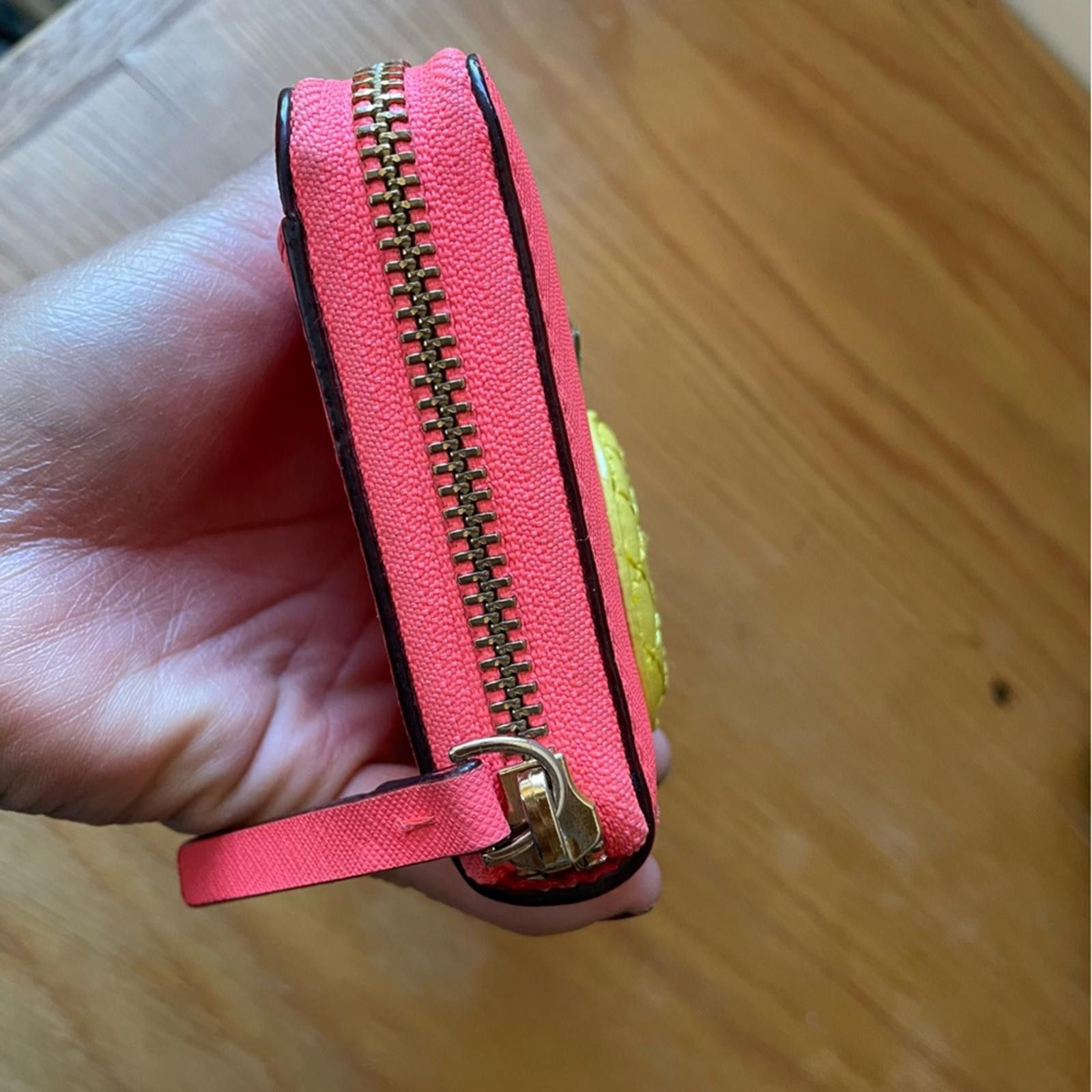Designer Kate Spade Pineapple Neda Long Wallet Geranium Pink EUC Size ONE SIZE - 8 Thumbnail