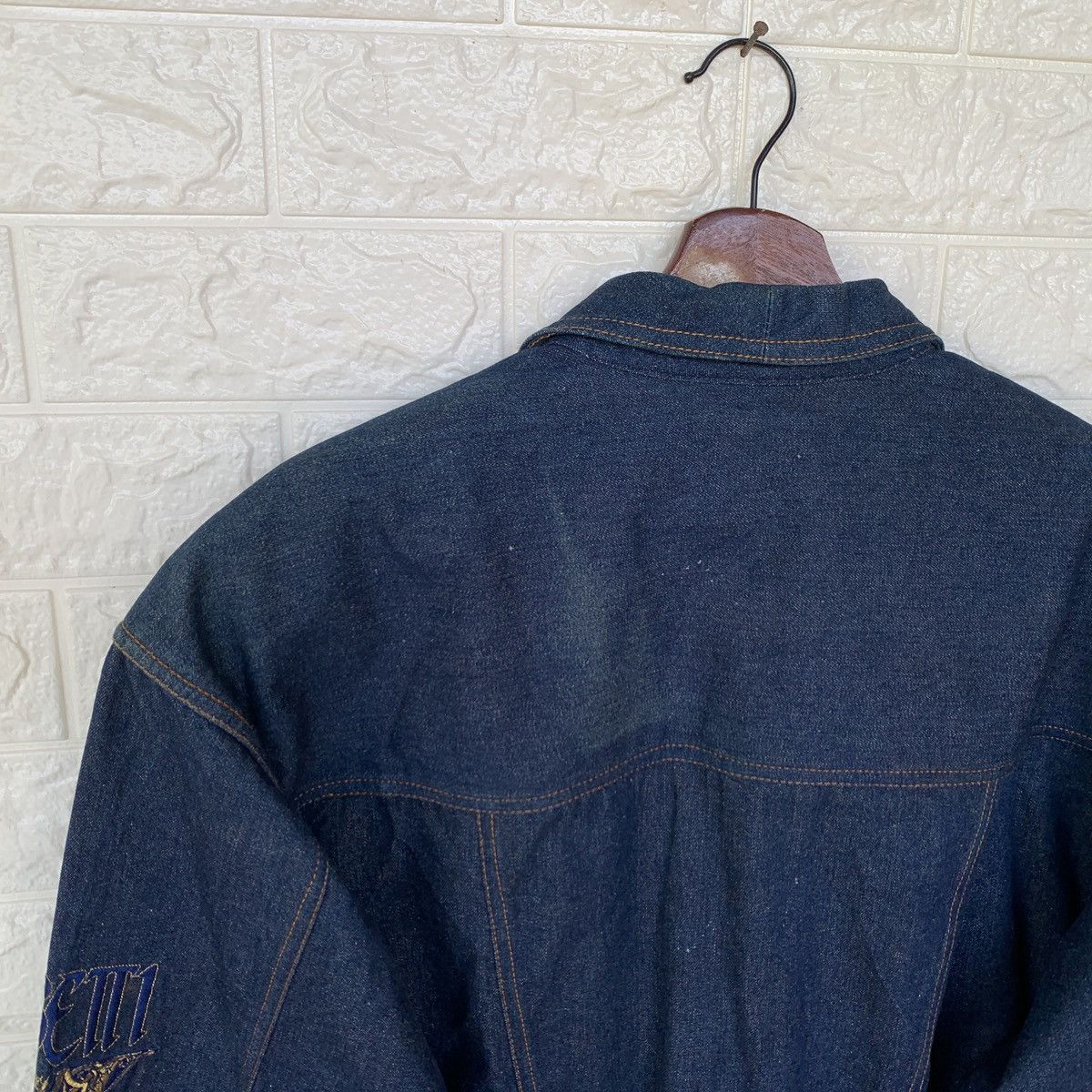 Vintage Vintage Zanobetti Italy Denim Jacket Embroidered Logo Size US L / EU 52-54 / 3 - 10 Thumbnail
