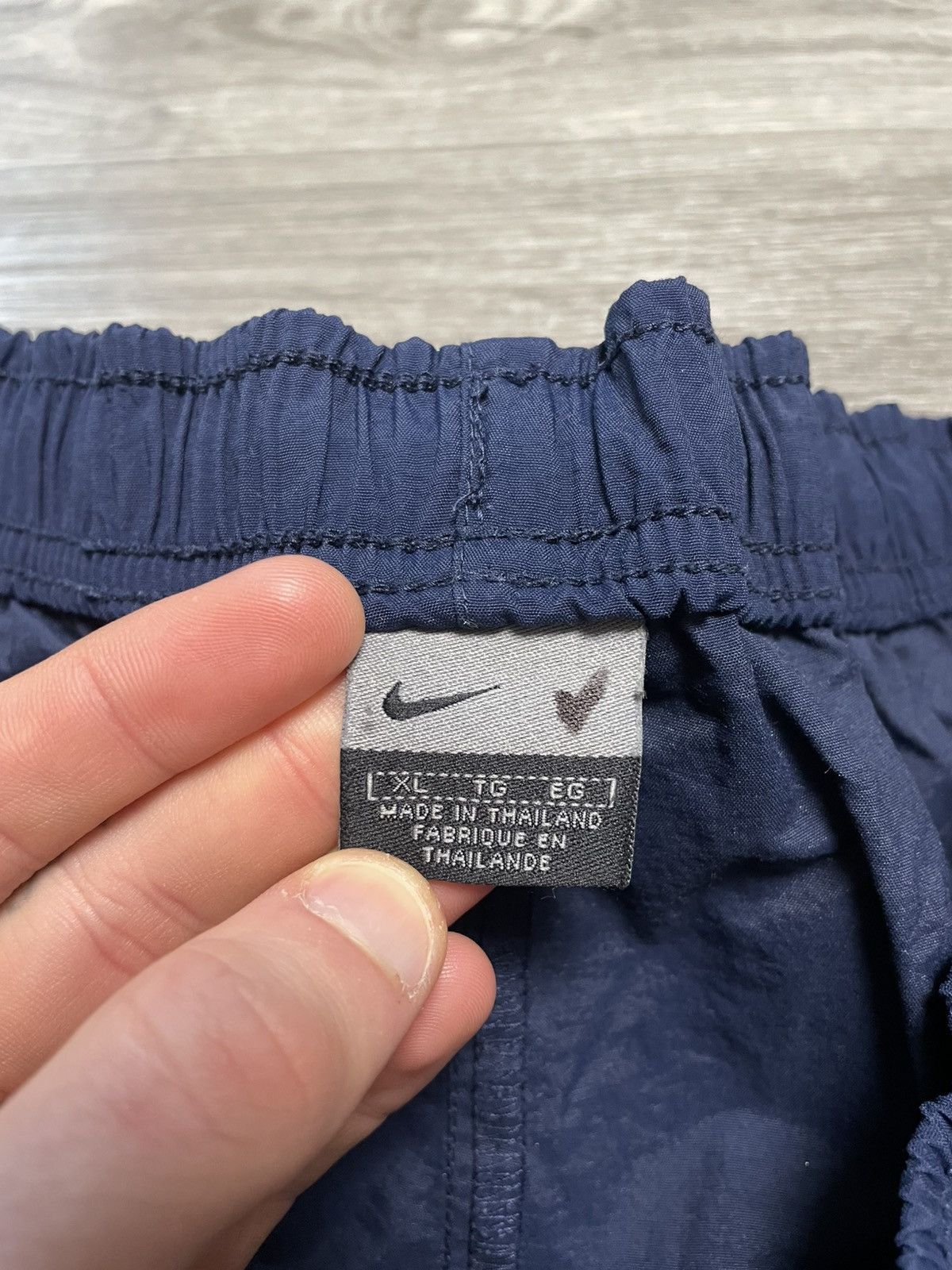 Nike Vintage 90s Nike Blue Nylon Pants Retro Y2K Size US 36 / EU 52 - 9 Thumbnail