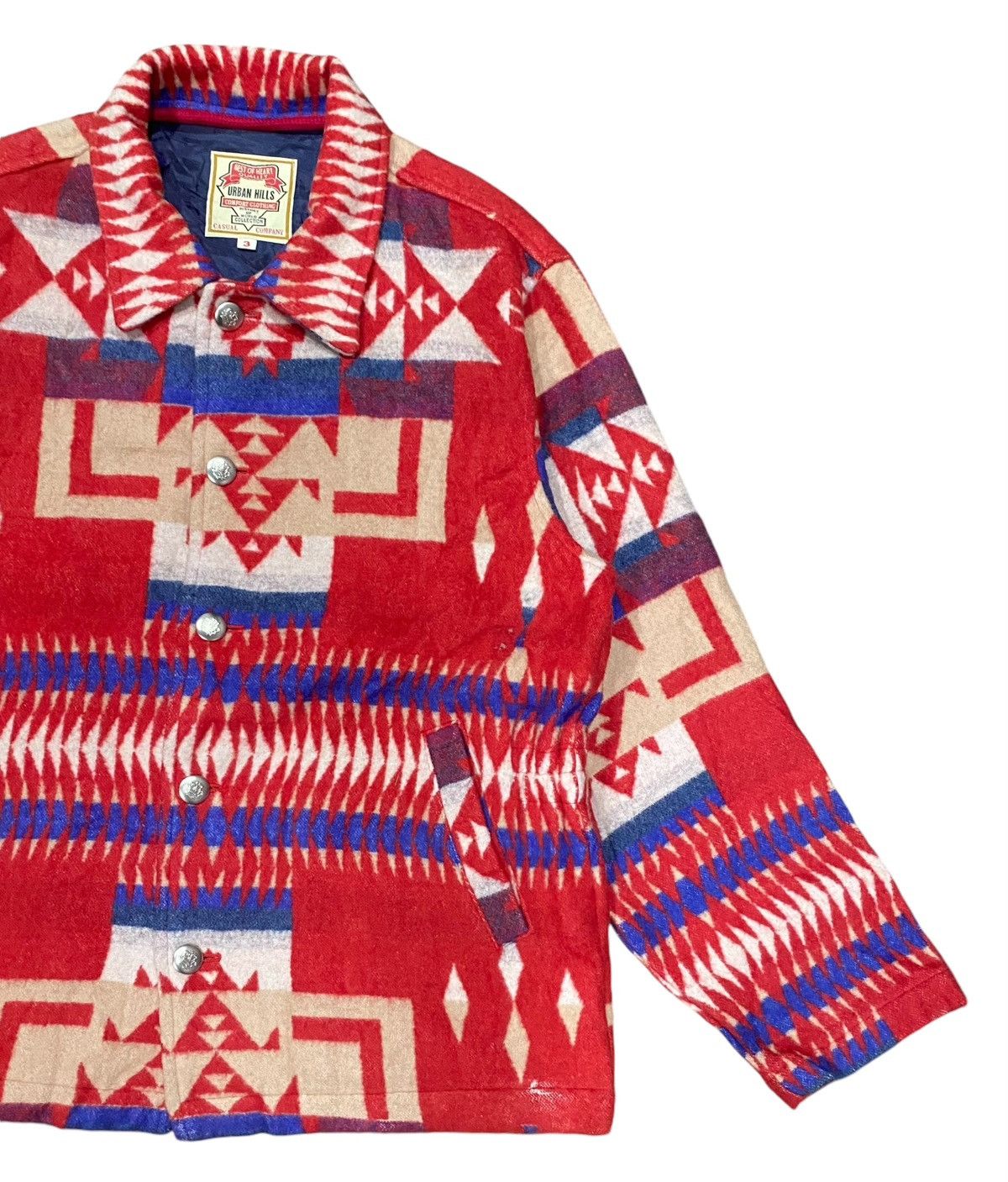 Native Vtg URBAN HILLS Navajo Native Wool Button Size US M / EU 48-50 / 2 - 2 Thumbnail