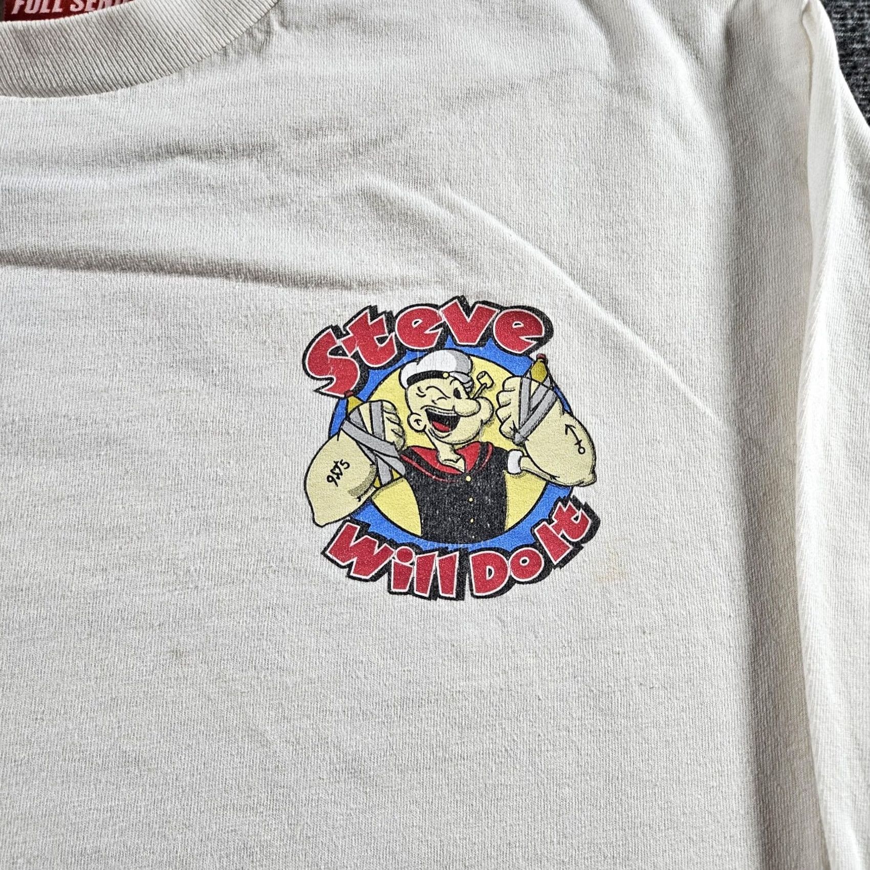 Vintage Full Send Shirt Mens M White Long Sleeve Graphic Tee Steve Will Do It Crew Neck Jersey Size US M / EU 48-50 / 2 - 2 Thumbnail