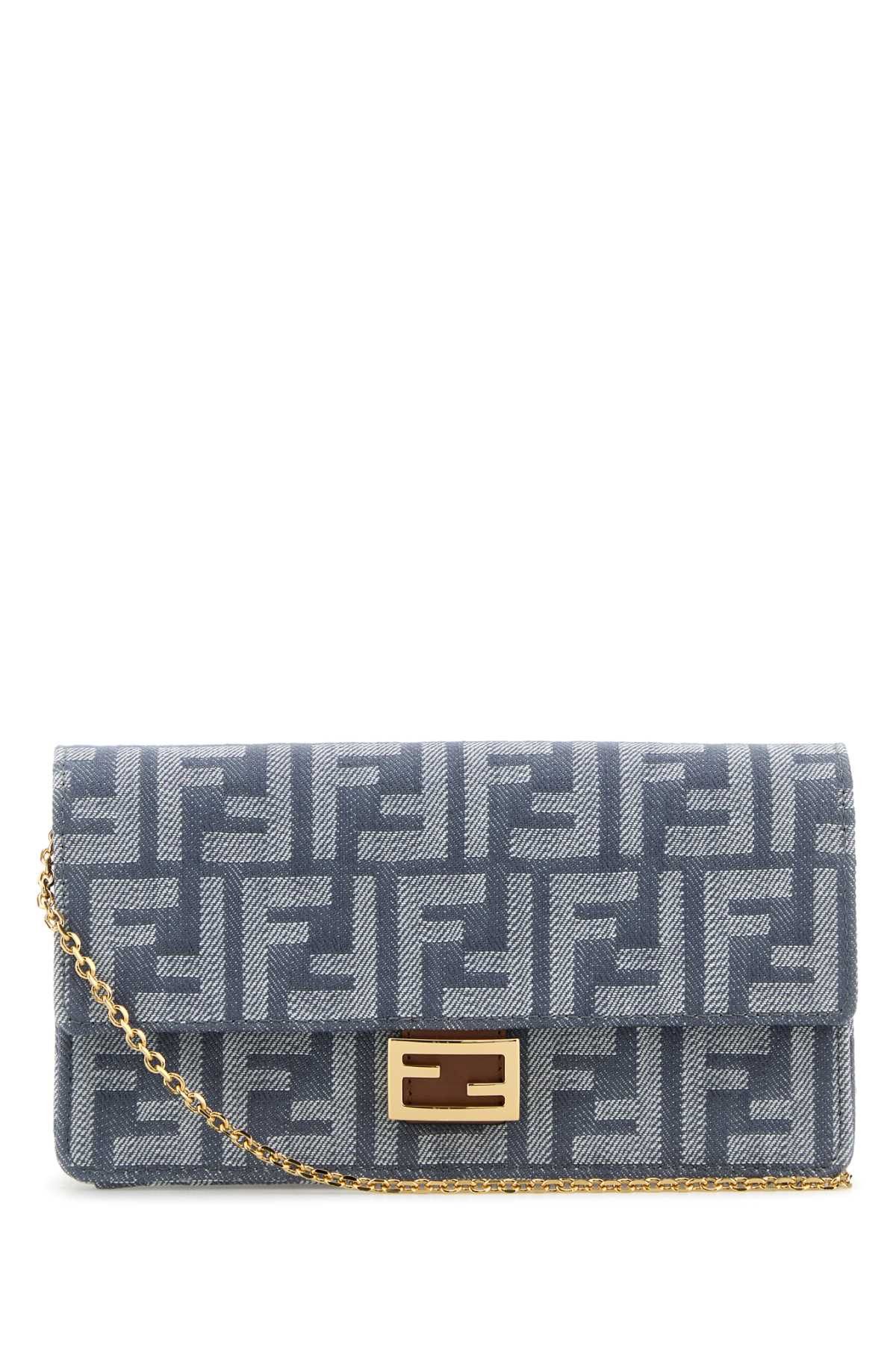 長財布 FENDI EMBROIDERED DENIM WALLET Fendi Embroidered Denim Wallet | Grailed
