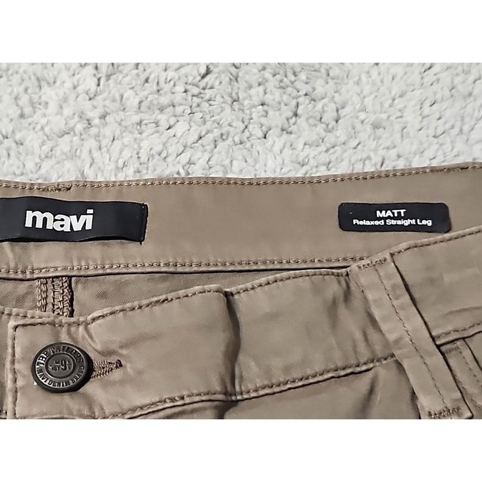 Vintage Mavi Matt Jeans Men 46x30 Olive Green Relaxed Straight Leg Cotton Blend 5 Pocket Size US 30 / EU 46 - 3 Thumbnail