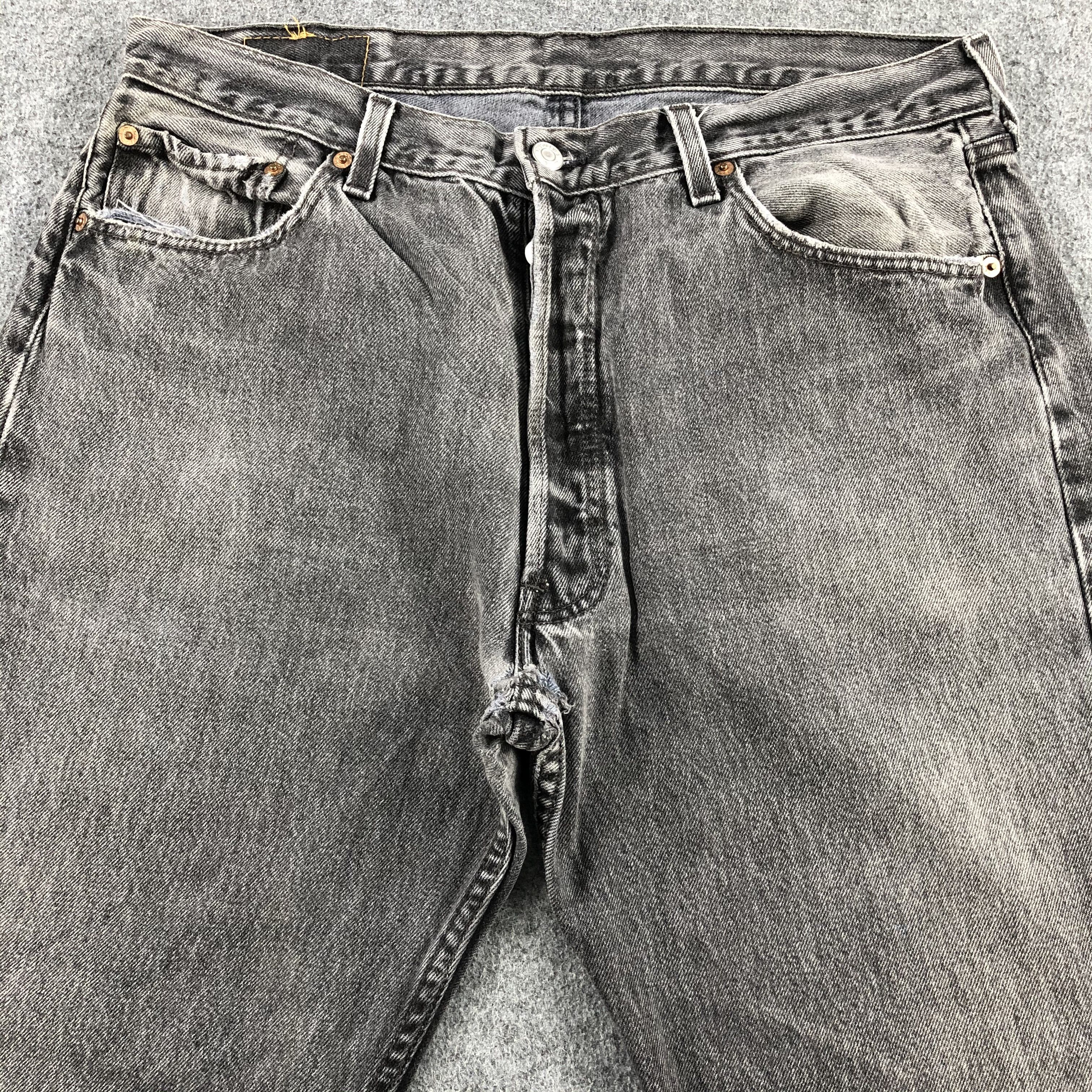 Levi's 90s Vintage Levis 501 Earth Tone Jeans-J1561 Size US 34 / EU 50 - 3 Thumbnail