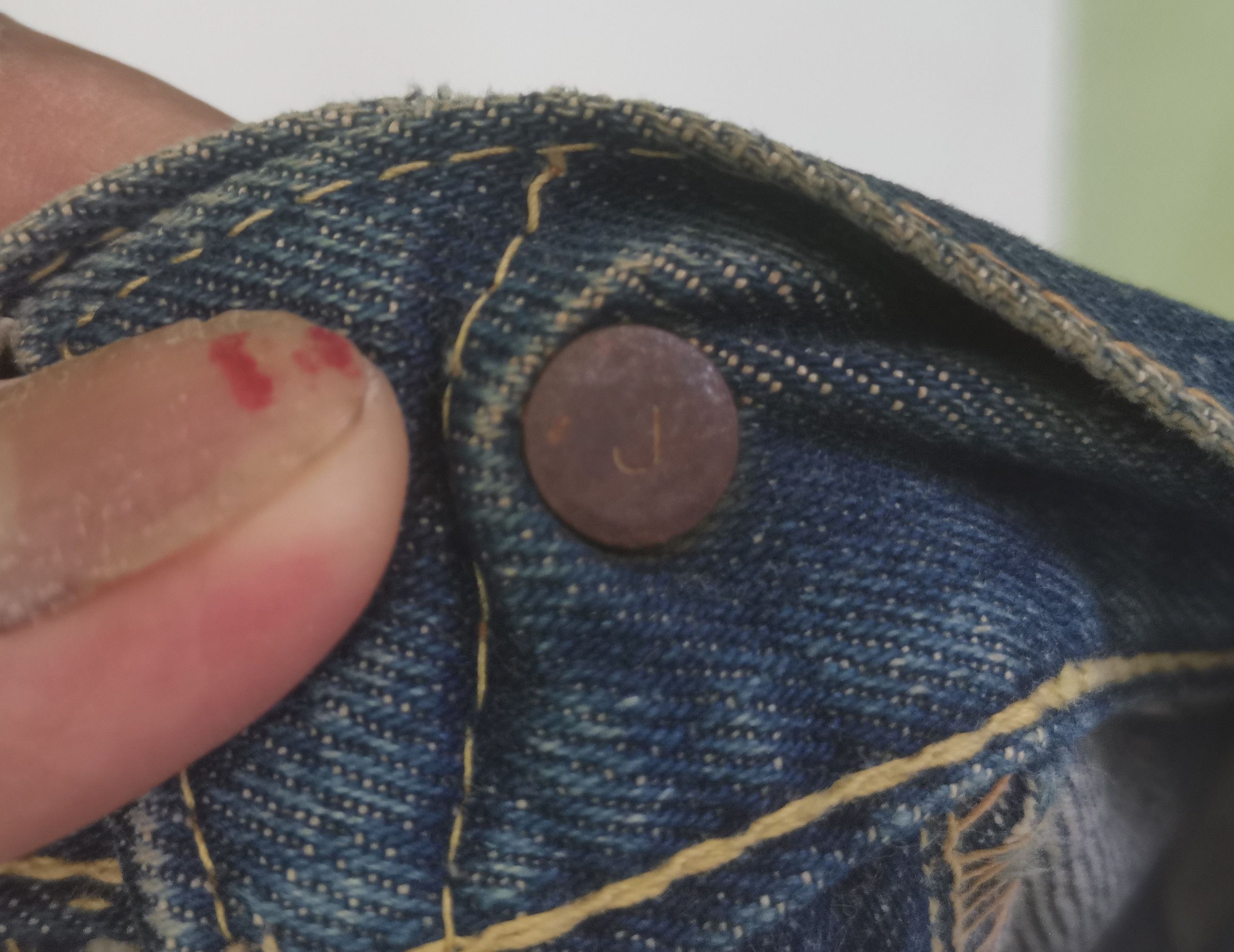 Vintage Rare vintage 50s Levi's 501xx stemp button J Size US 31 - 4 Thumbnail