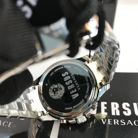 Versus Versace New Authentic VERSUS Versace Men's Gray Dial Stainless Steel Size ONE SIZE - 8 Thumbnail