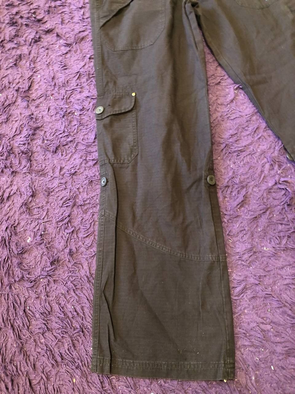 New York Yankees VINTAGE MLB NY Yankees Cargo FLARED Pants STREETWEAR Size 34" / US 12 / IT 48 - 6 Thumbnail