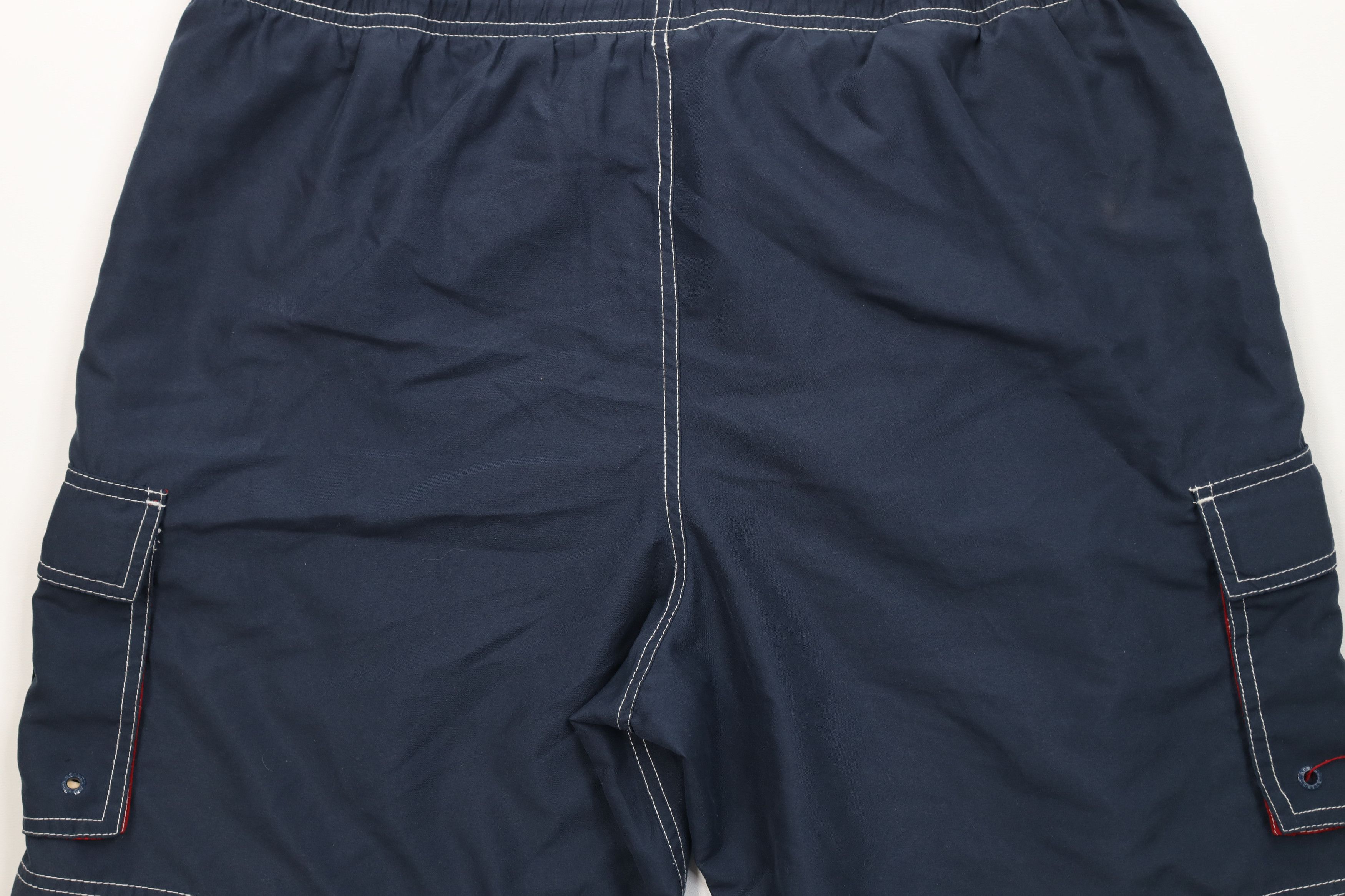 Speedo Vintage Speedo Spell Out Lined Cargo Shorts Swim Trunks Blue Size US 32 / EU 48 - 10 Thumbnail