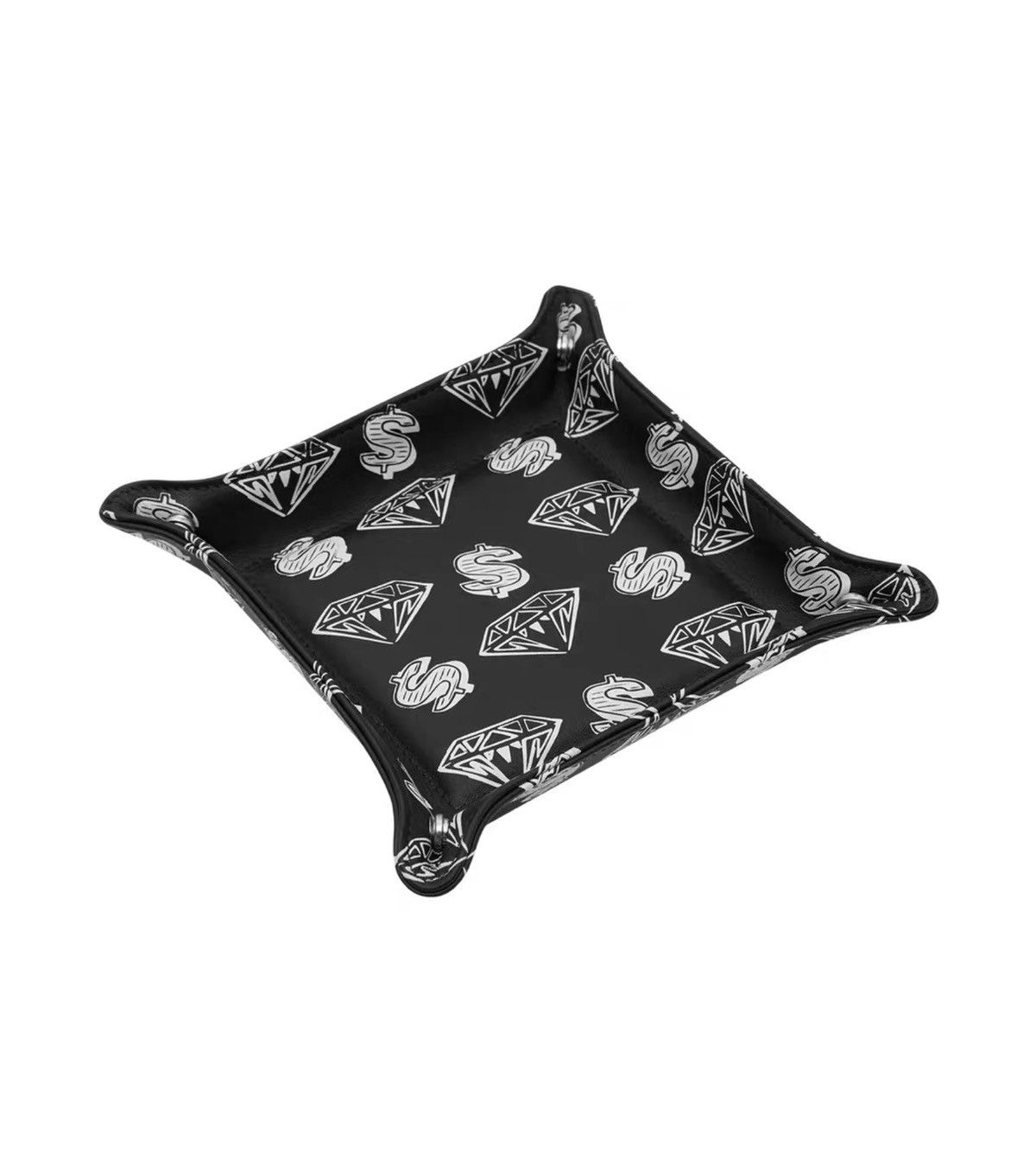 Billionaire Boys Club BBC EU Diamond & Dollar Black All‑Over Print Leather Tray Size ONE SIZE - 1 Thumbnail